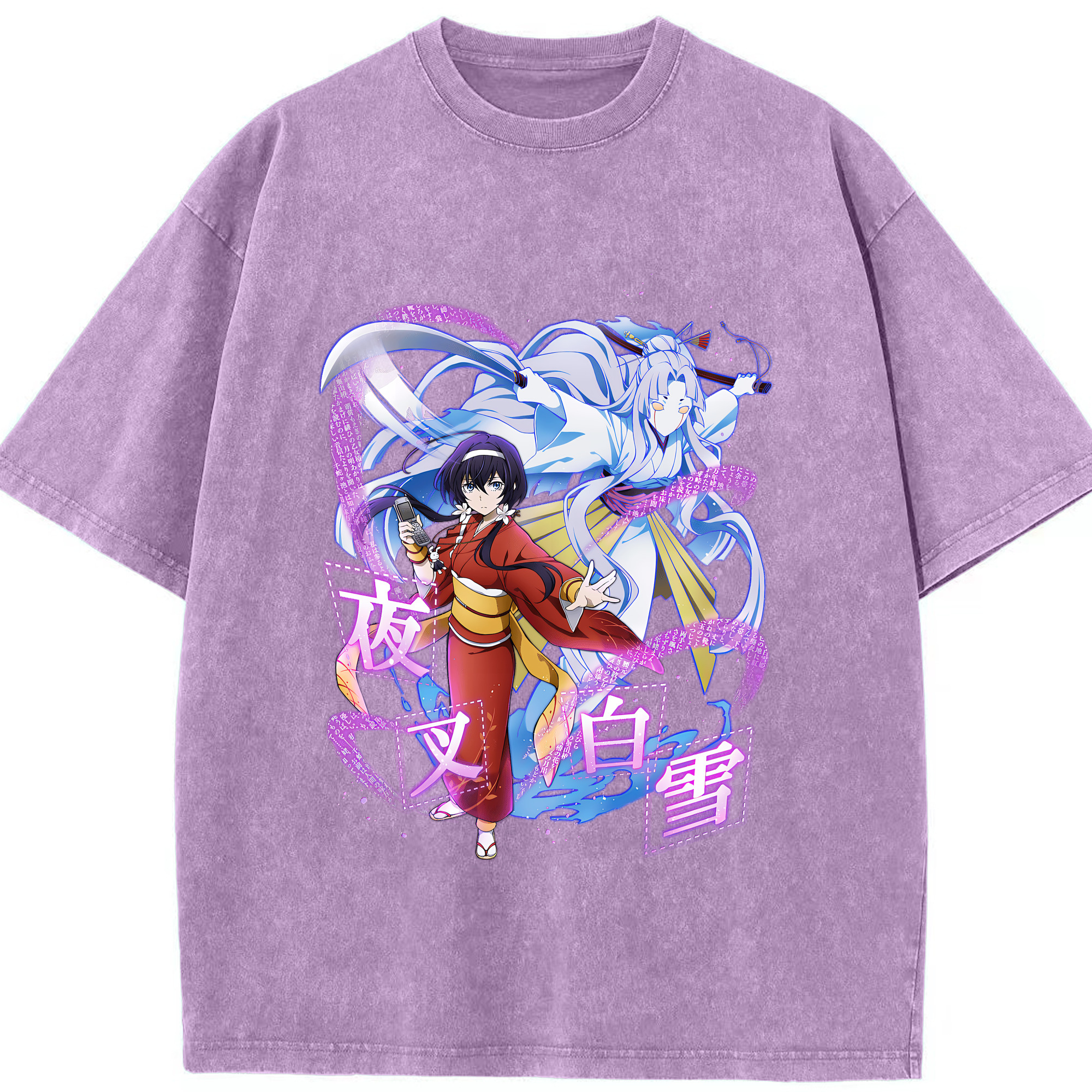 （画像用） 文豪ストレイドッグス Bungo Stray Dogs 綿100% ヴィンテージ風 半袖Tシャツ（フロントプリント）