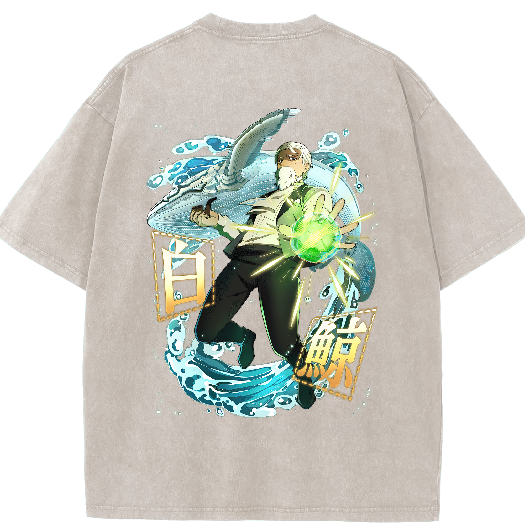 （画像用） 文豪ストレイドッグス Bungo Stray Dogs 綿100% ヴィンテージ風 半袖Tシャツ（背面プリント）