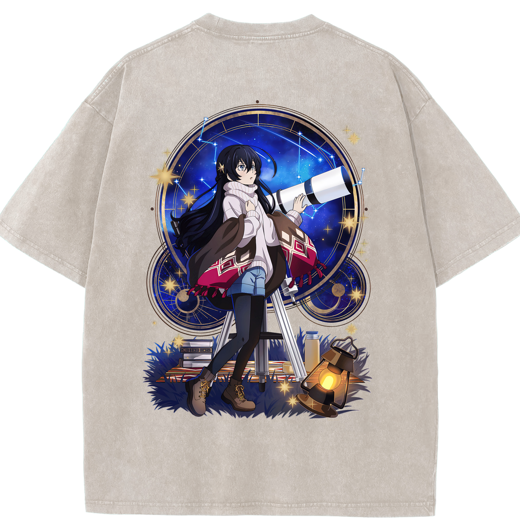 （画像用） 文豪ストレイドッグス Bungo Stray Dogs 綿100% ヴィンテージ風 半袖Tシャツ（背面プリント）