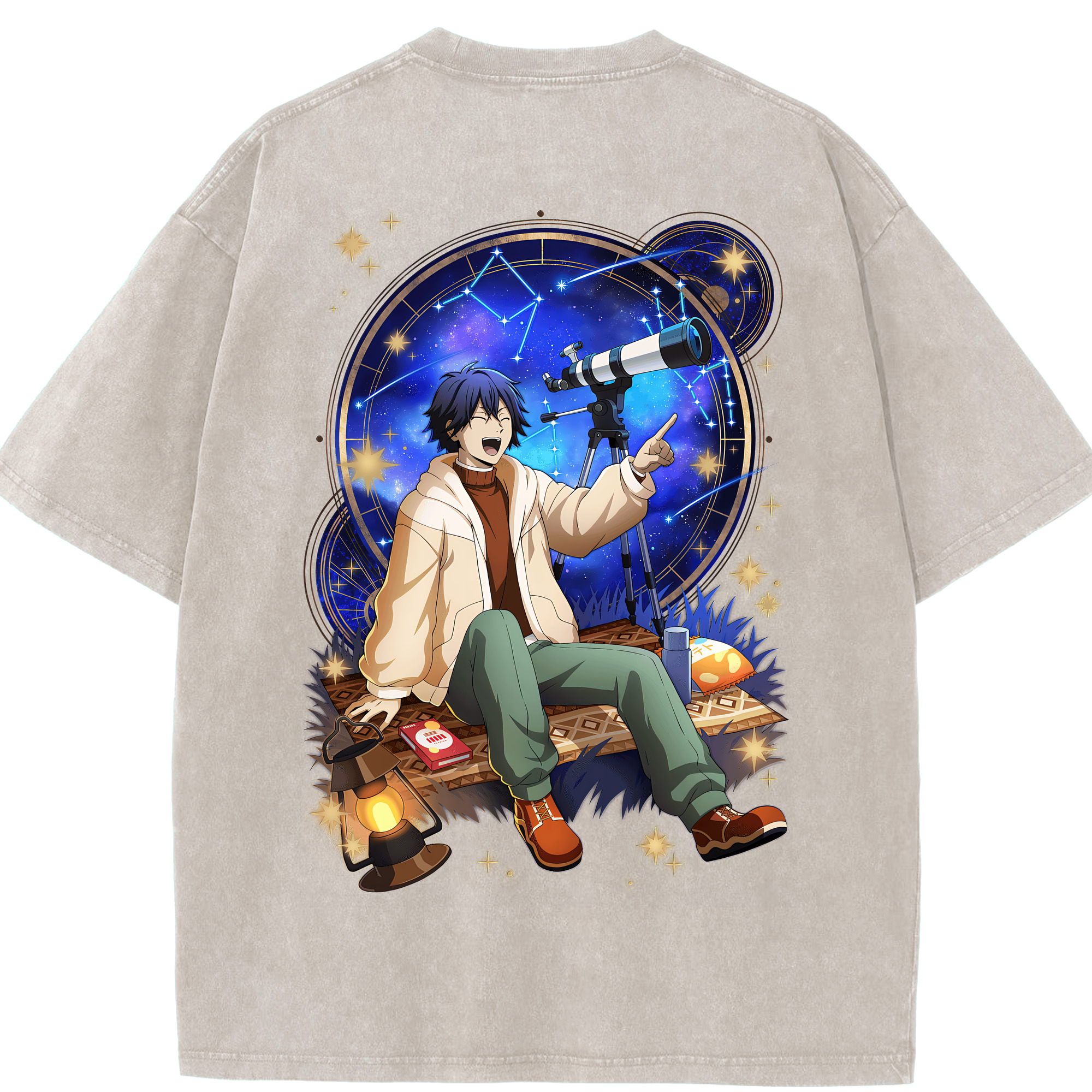 （画像用） 文豪ストレイドッグス Bungo Stray Dogs 綿100% ヴィンテージ風 半袖Tシャツ（背面プリント）