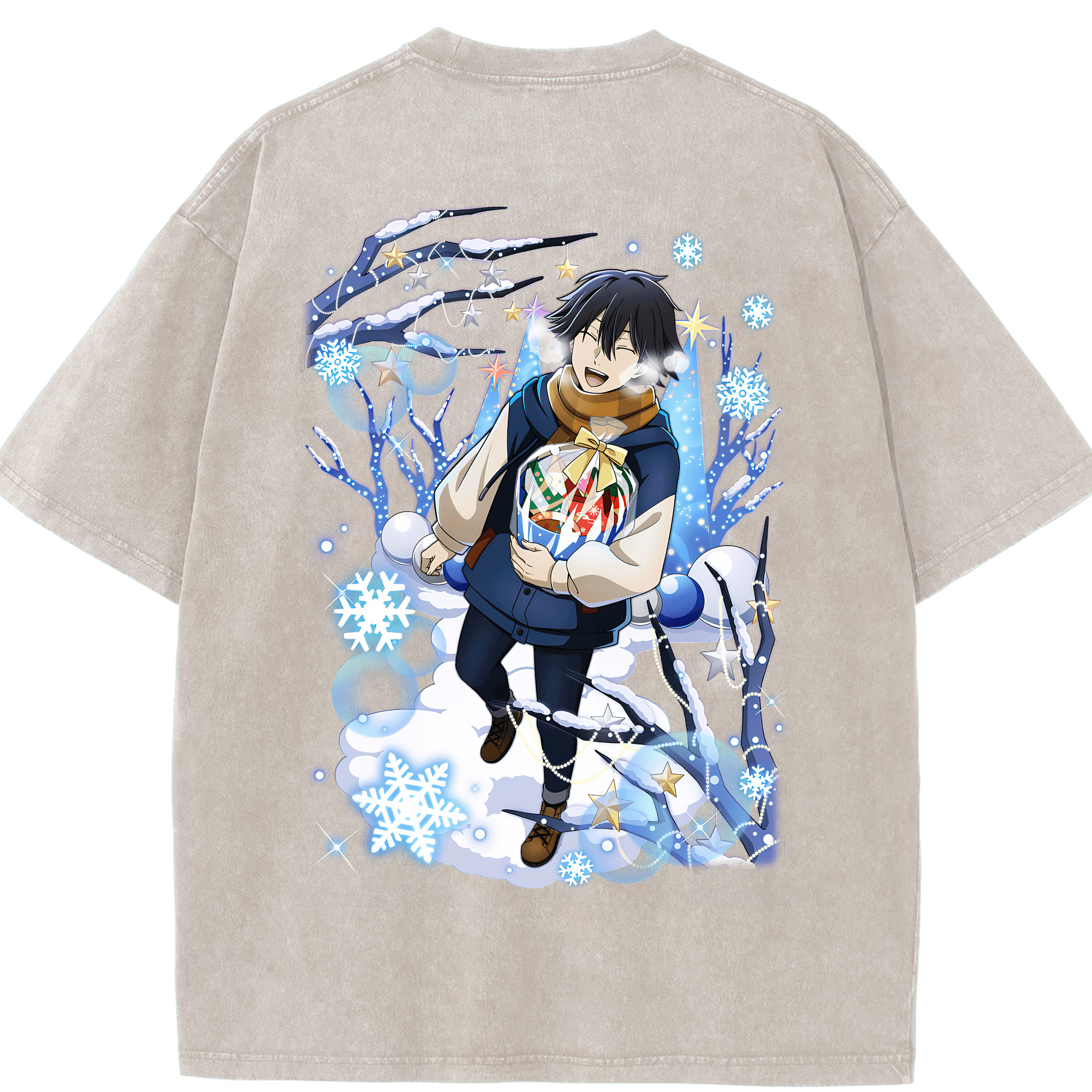 （画像用） 文豪ストレイドッグス Bungo Stray Dogs 綿100% ヴィンテージ風 半袖Tシャツ（背面プリント）