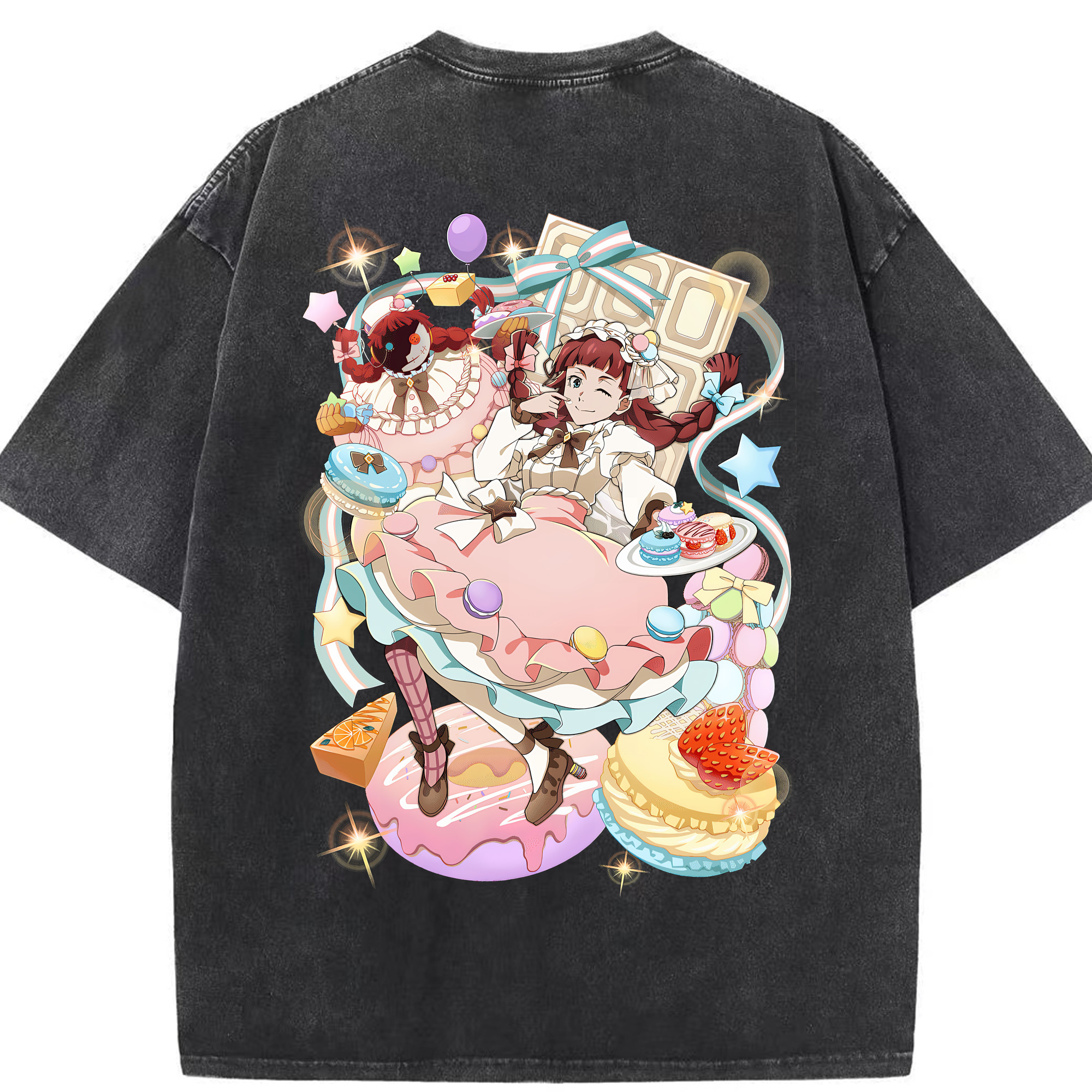 （画像用） 文豪ストレイドッグス Bungo Stray Dogs 綿100% ヴィンテージ風 半袖Tシャツ（背面プリント）