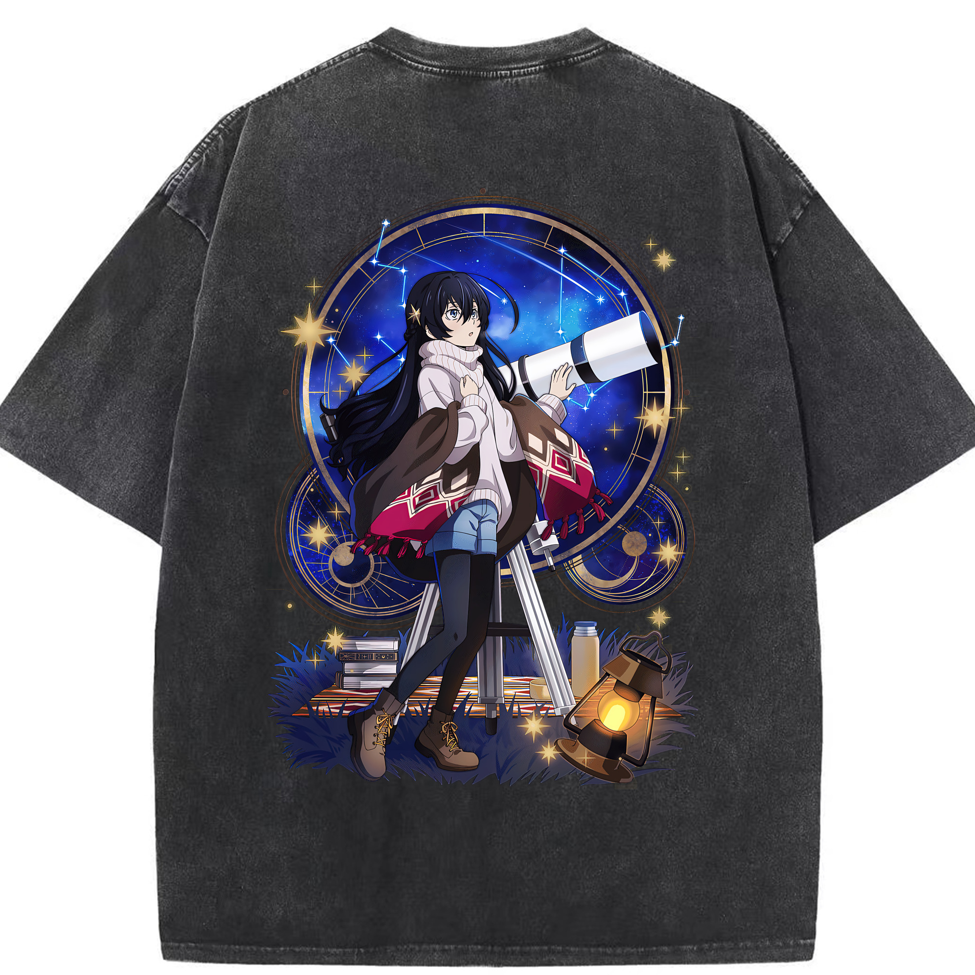 （画像用） 文豪ストレイドッグス Bungo Stray Dogs 綿100% ヴィンテージ風 半袖Tシャツ（背面プリント）