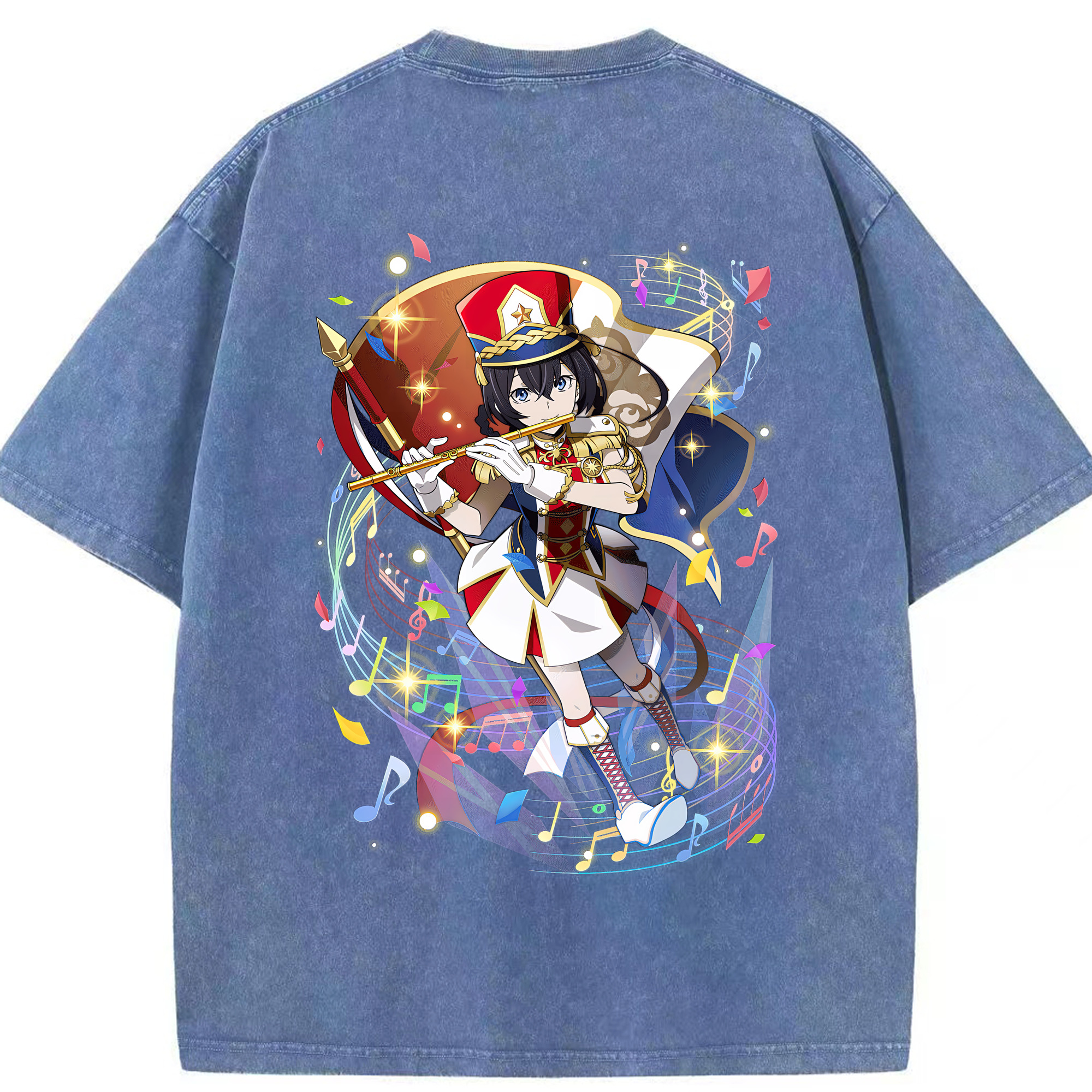 （画像用） 文豪ストレイドッグス Bungo Stray Dogs 綿100% ヴィンテージ風 半袖Tシャツ（背面プリント）