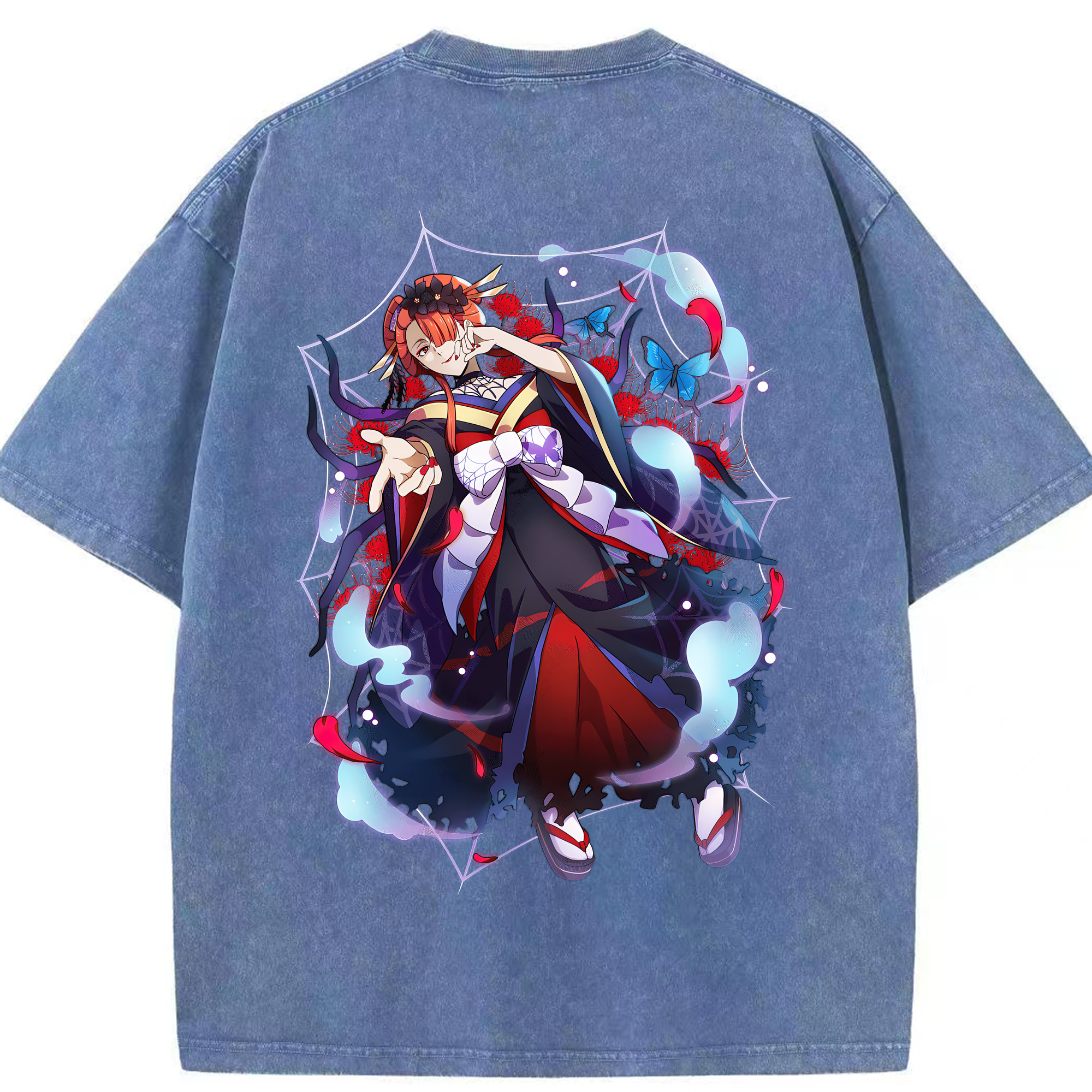 （画像用） 文豪ストレイドッグス Bungo Stray Dogs 綿100% ヴィンテージ風 半袖Tシャツ（背面プリント）