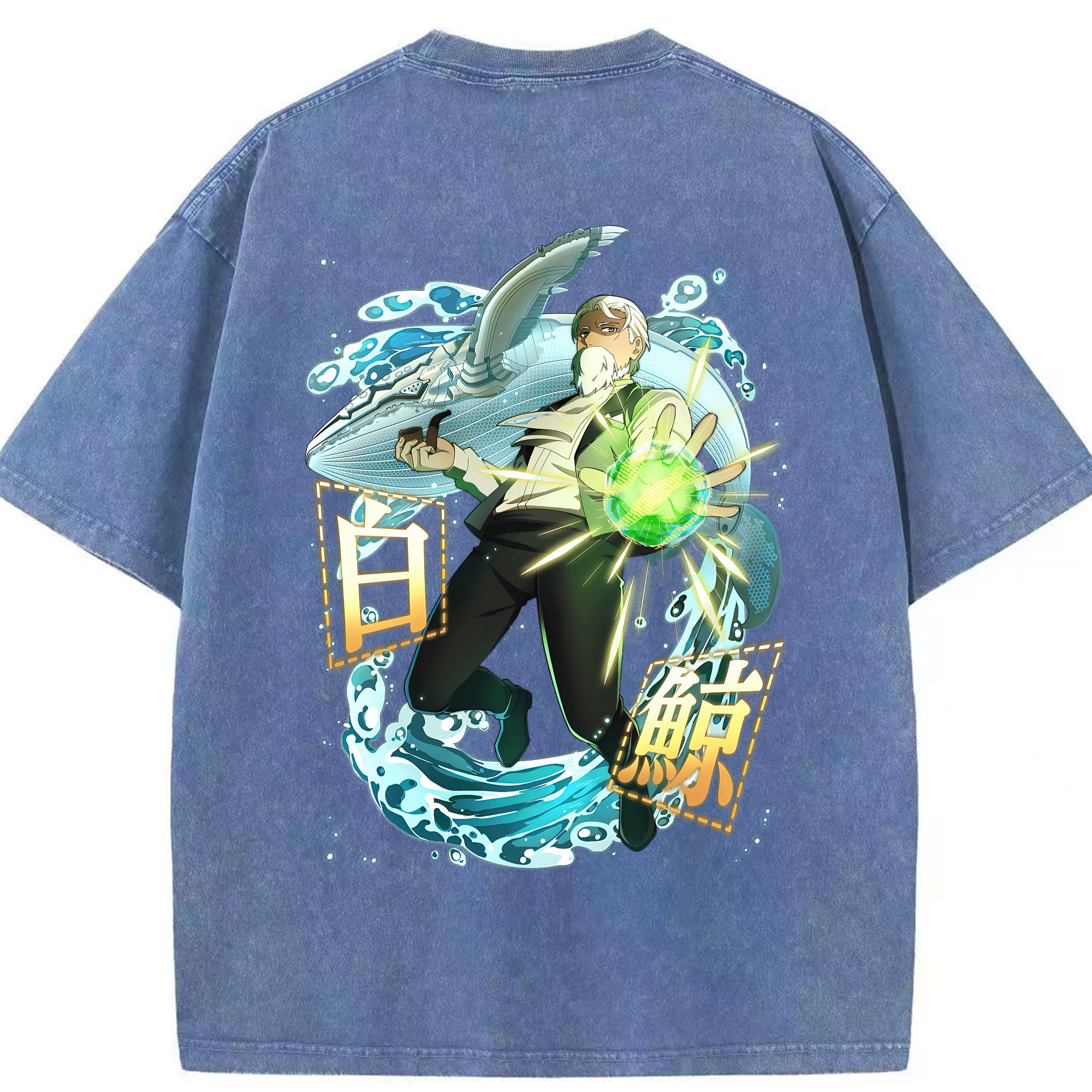 （画像用） 文豪ストレイドッグス Bungo Stray Dogs 綿100% ヴィンテージ風 半袖Tシャツ（背面プリント）