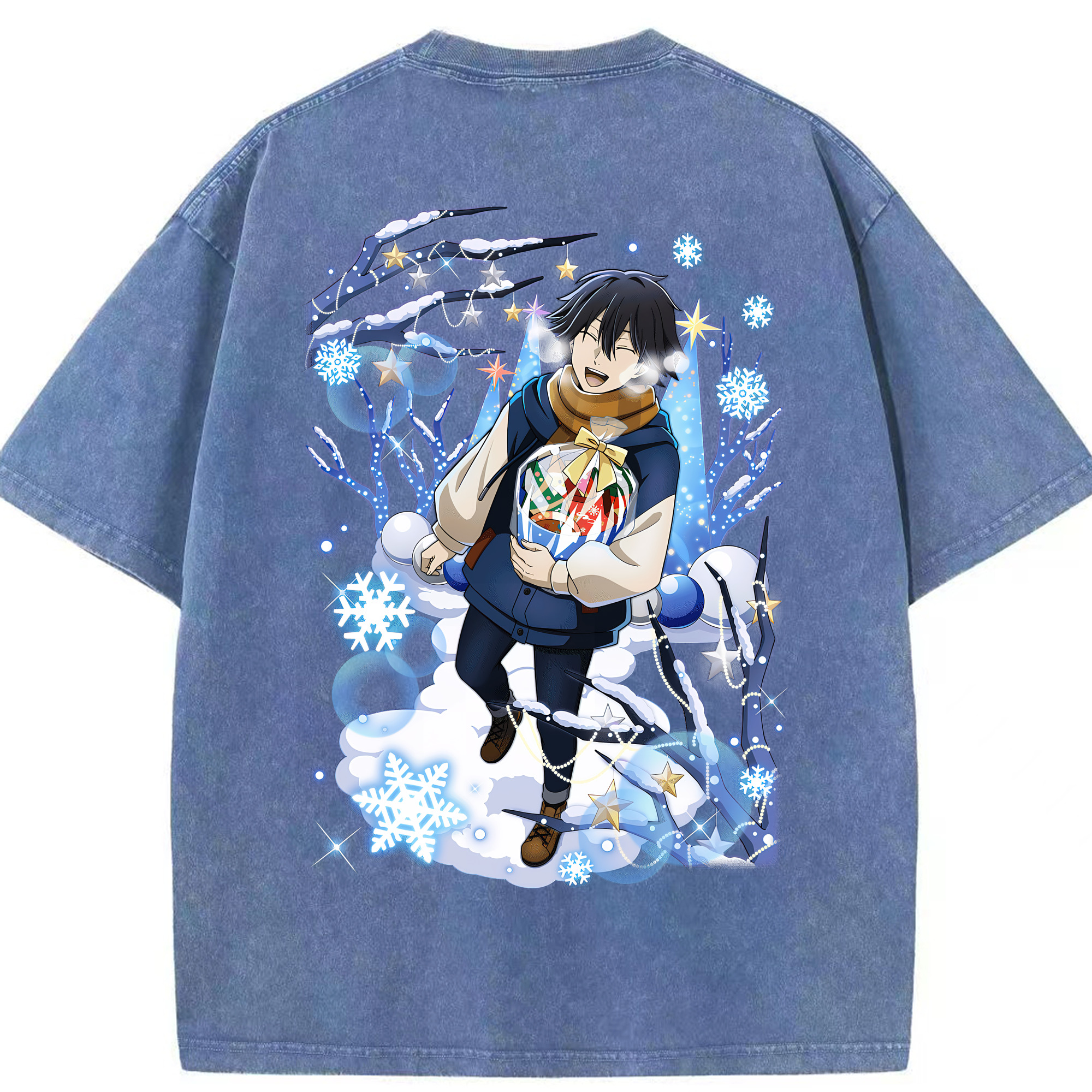 （画像用） 文豪ストレイドッグス Bungo Stray Dogs 綿100% ヴィンテージ風 半袖Tシャツ（背面プリント）