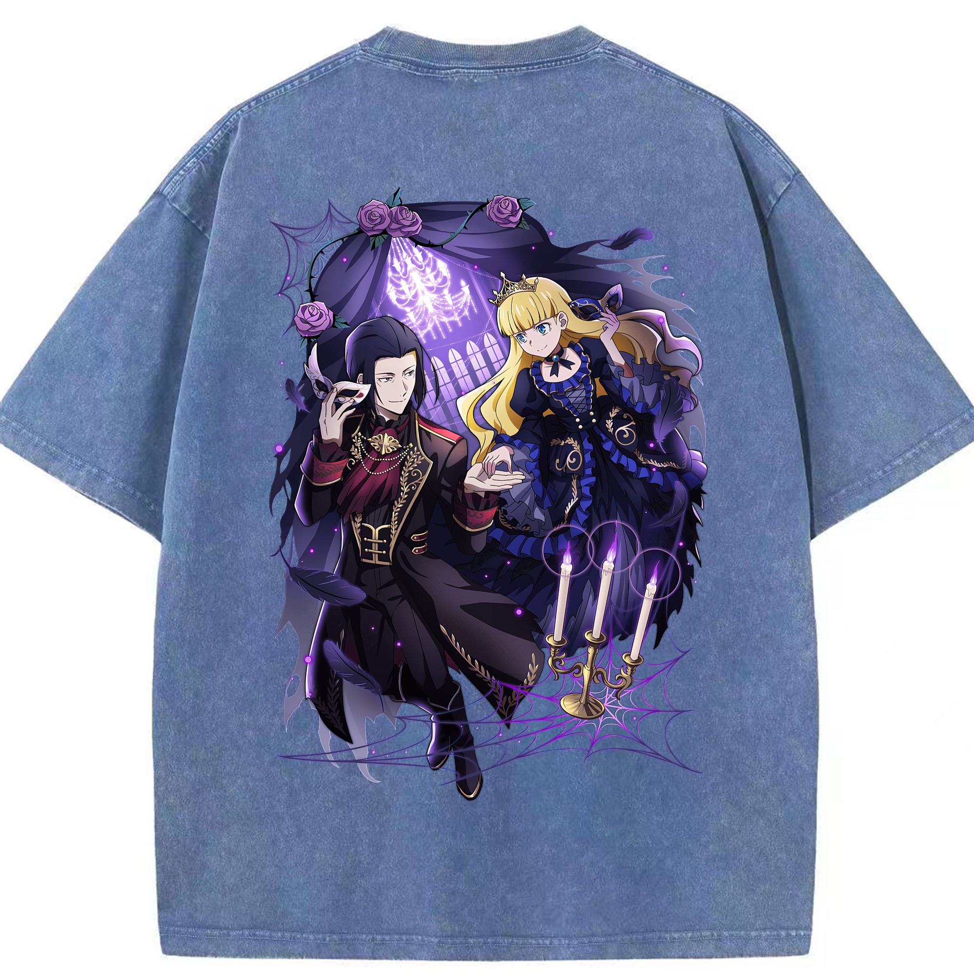 （画像用） 文豪ストレイドッグス Bungo Stray Dogs 綿100% ヴィンテージ風 半袖Tシャツ（背面プリント）