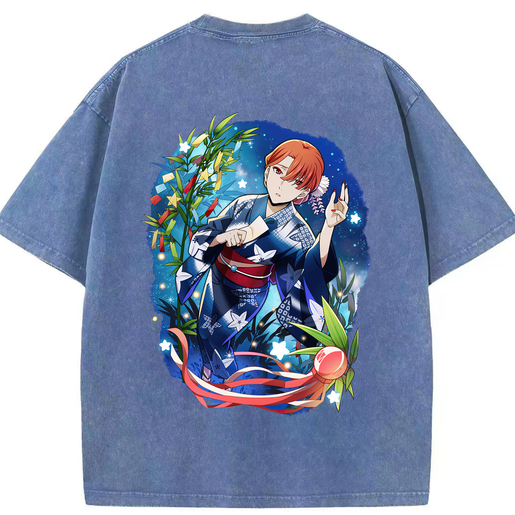 （画像用） 文豪ストレイドッグス Bungo Stray Dogs 綿100% ヴィンテージ風 半袖Tシャツ（背面プリント）