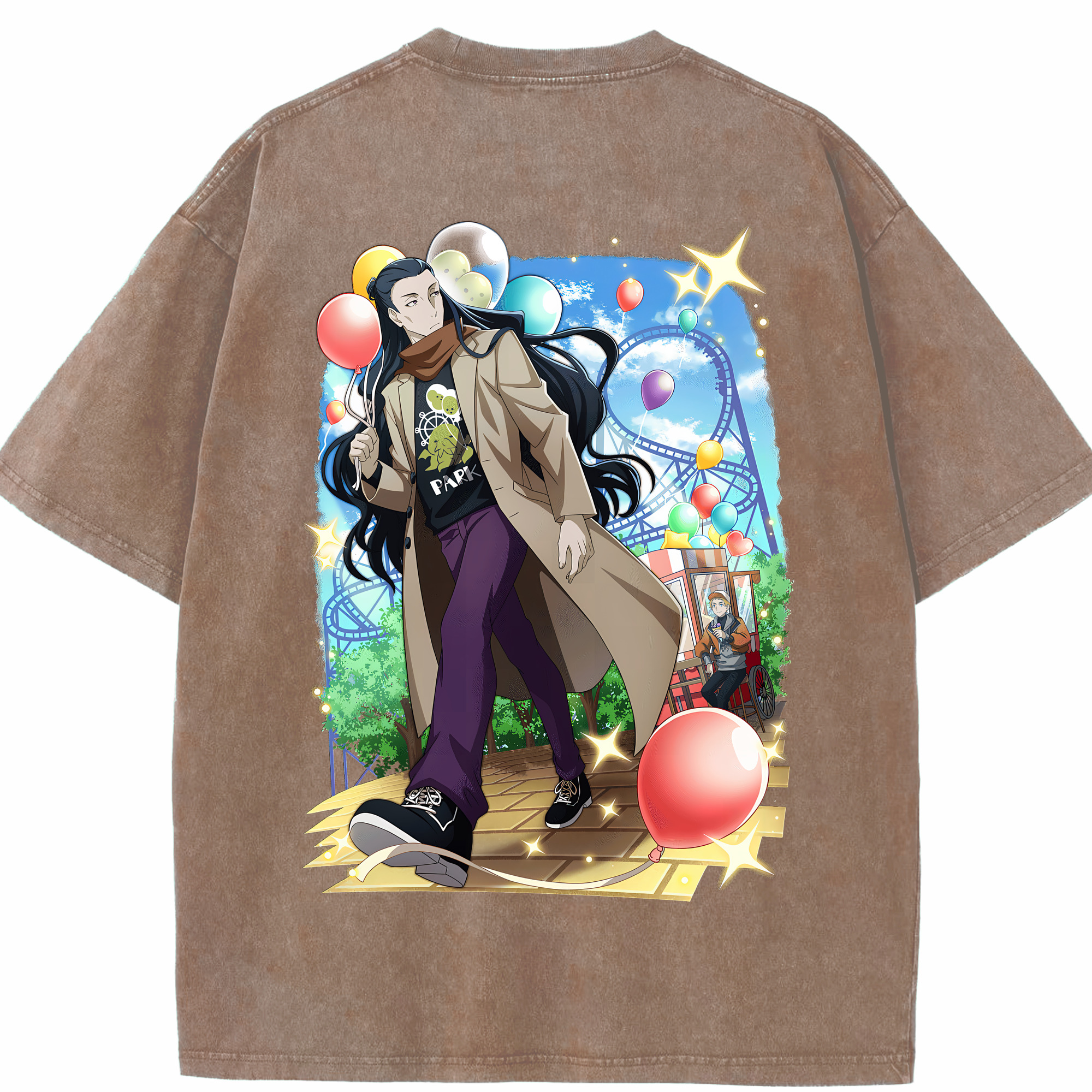 （画像用） 文豪ストレイドッグス Bungo Stray Dogs 綿100% ヴィンテージ風 半袖Tシャツ（背面プリント）