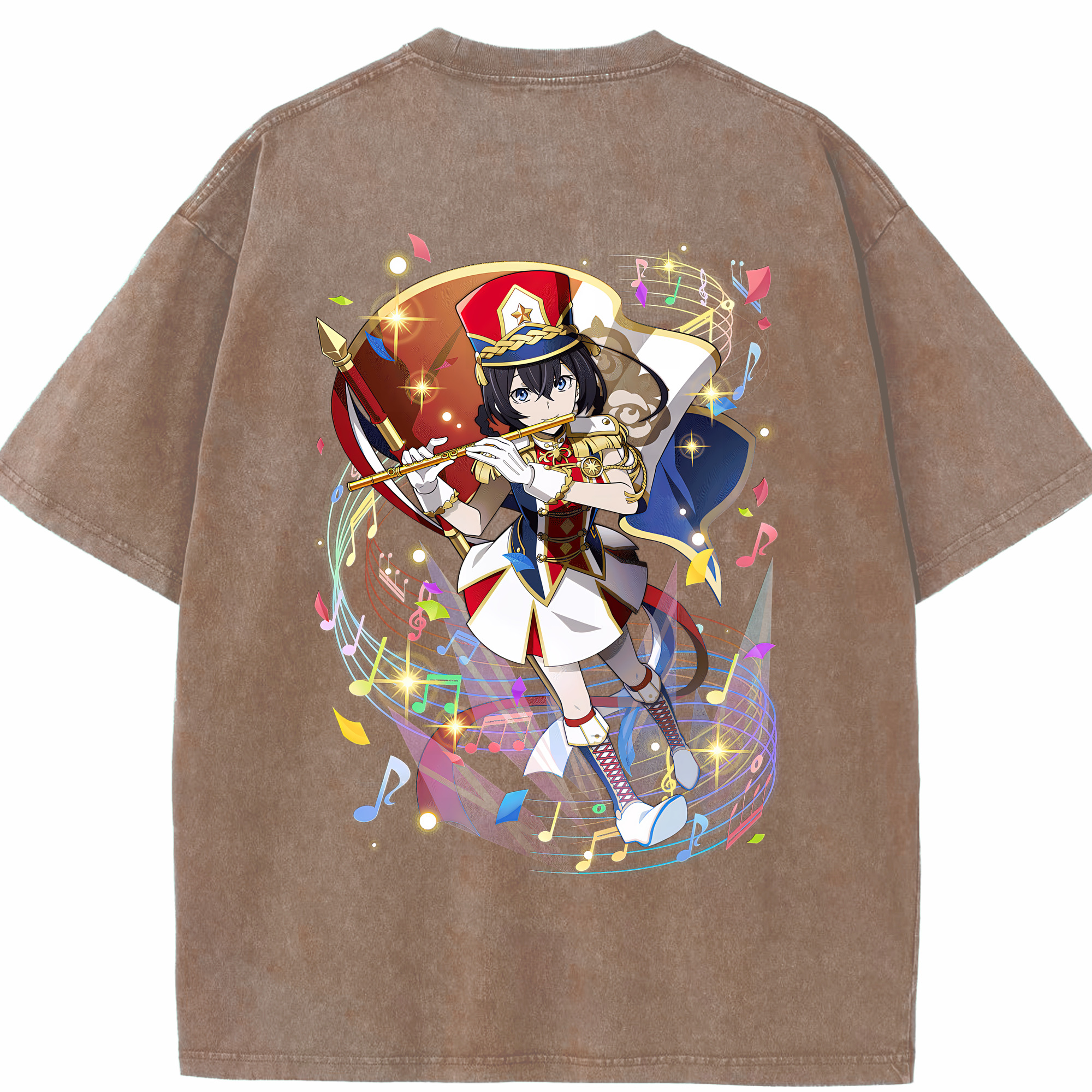 （画像用） 文豪ストレイドッグス Bungo Stray Dogs 綿100% ヴィンテージ風 半袖Tシャツ（背面プリント）
