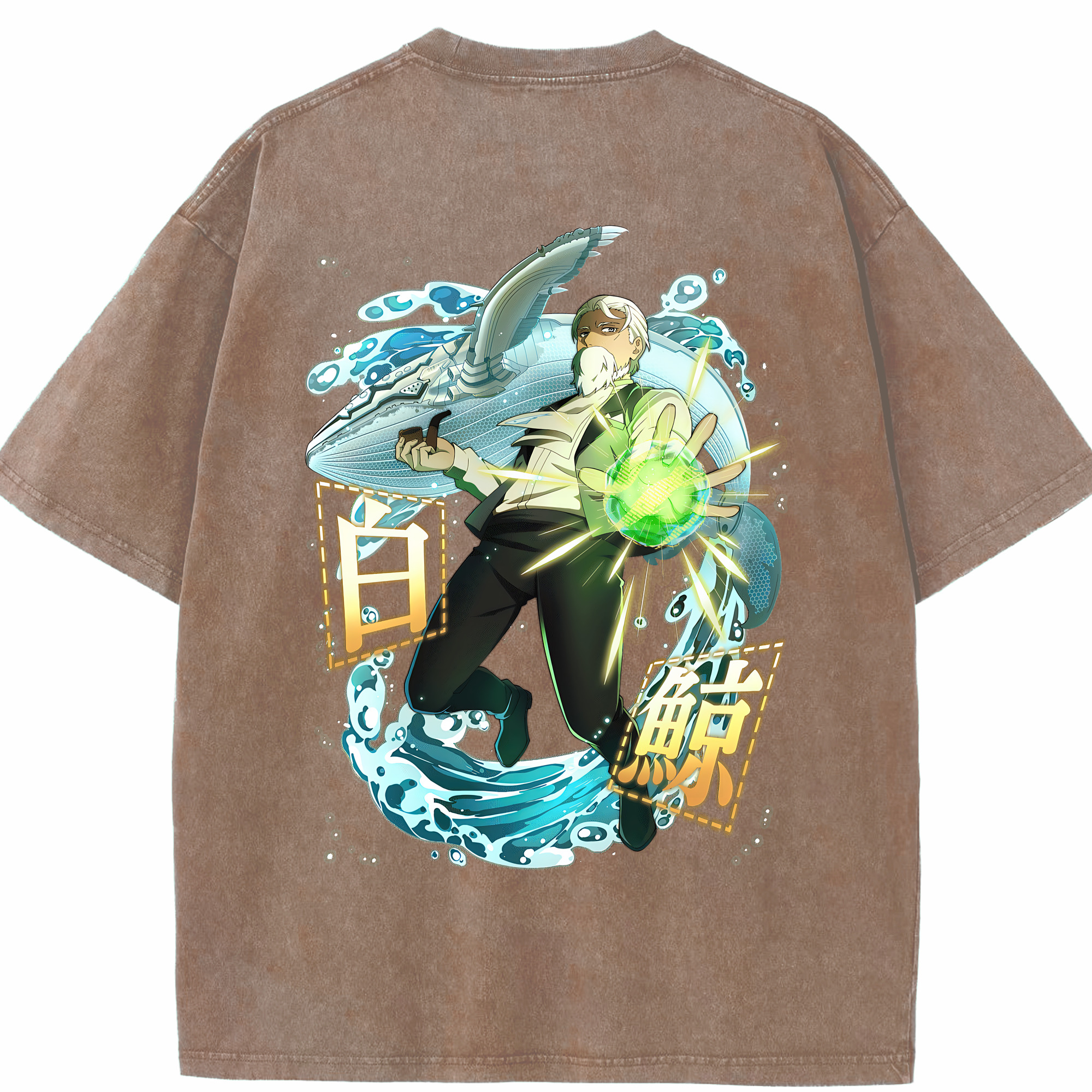 （画像用） 文豪ストレイドッグス Bungo Stray Dogs 綿100% ヴィンテージ風 半袖Tシャツ（背面プリント）