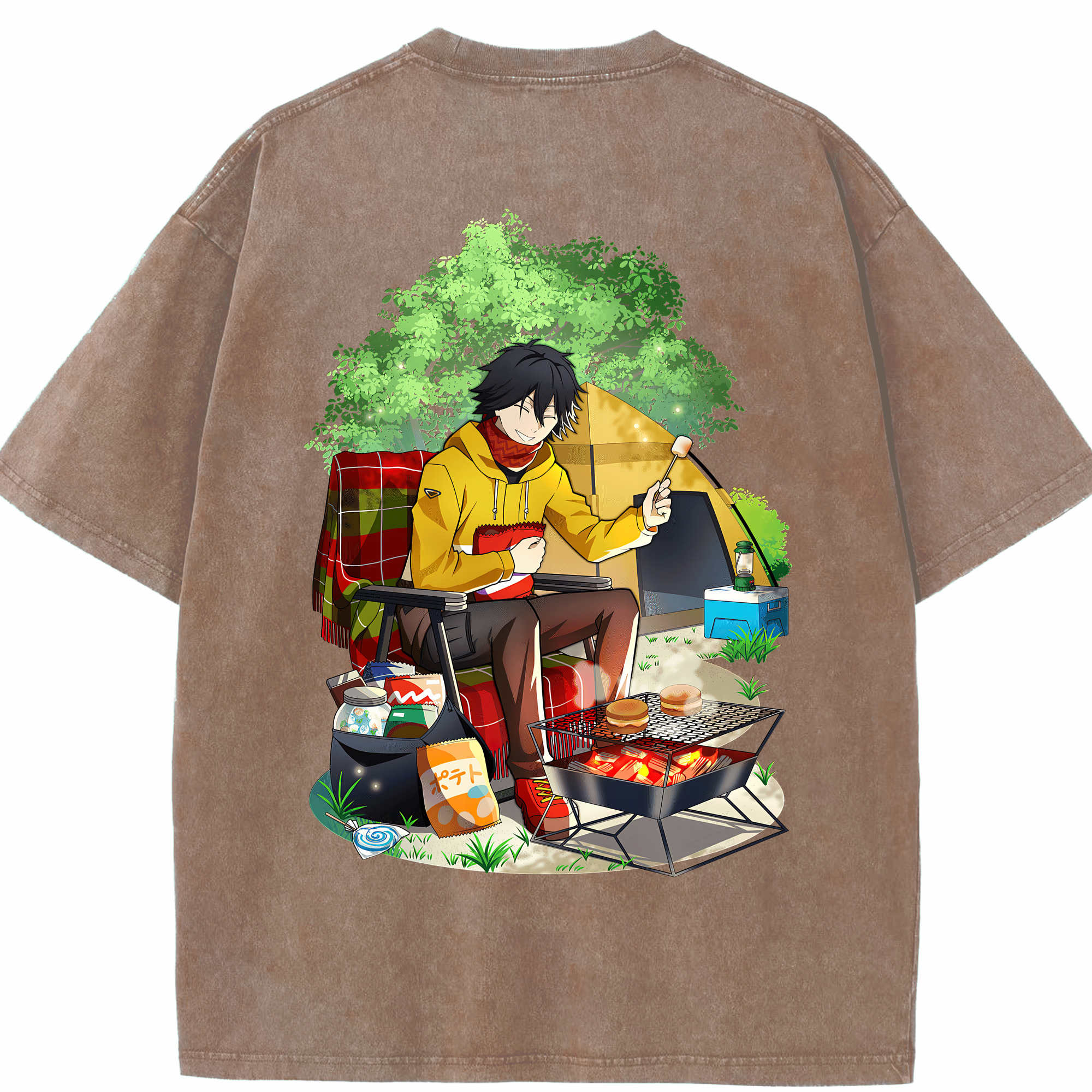 （画像用） 文豪ストレイドッグス Bungo Stray Dogs 綿100% ヴィンテージ風 半袖Tシャツ（背面プリント）