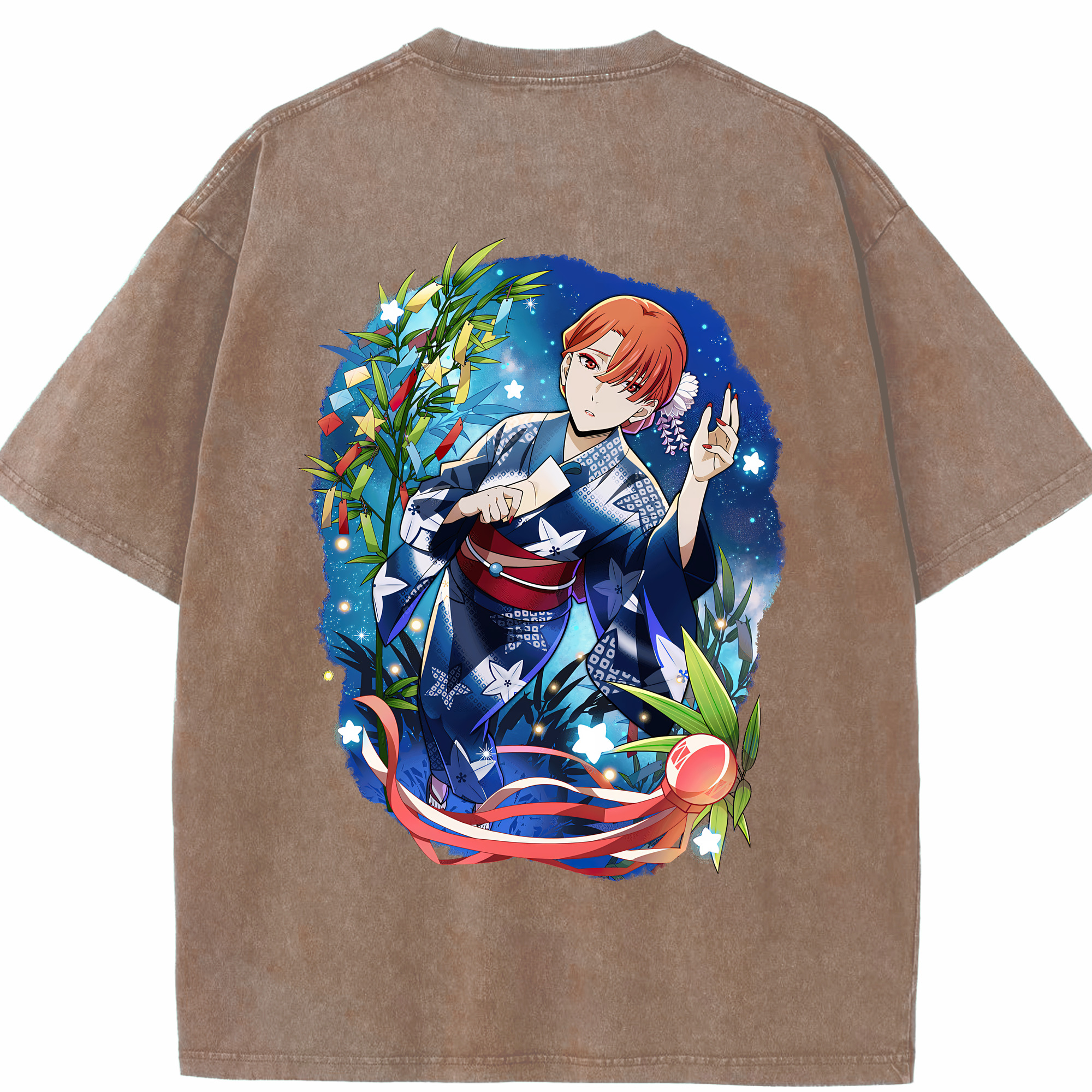 （画像用） 文豪ストレイドッグス Bungo Stray Dogs 綿100% ヴィンテージ風 半袖Tシャツ（背面プリント）