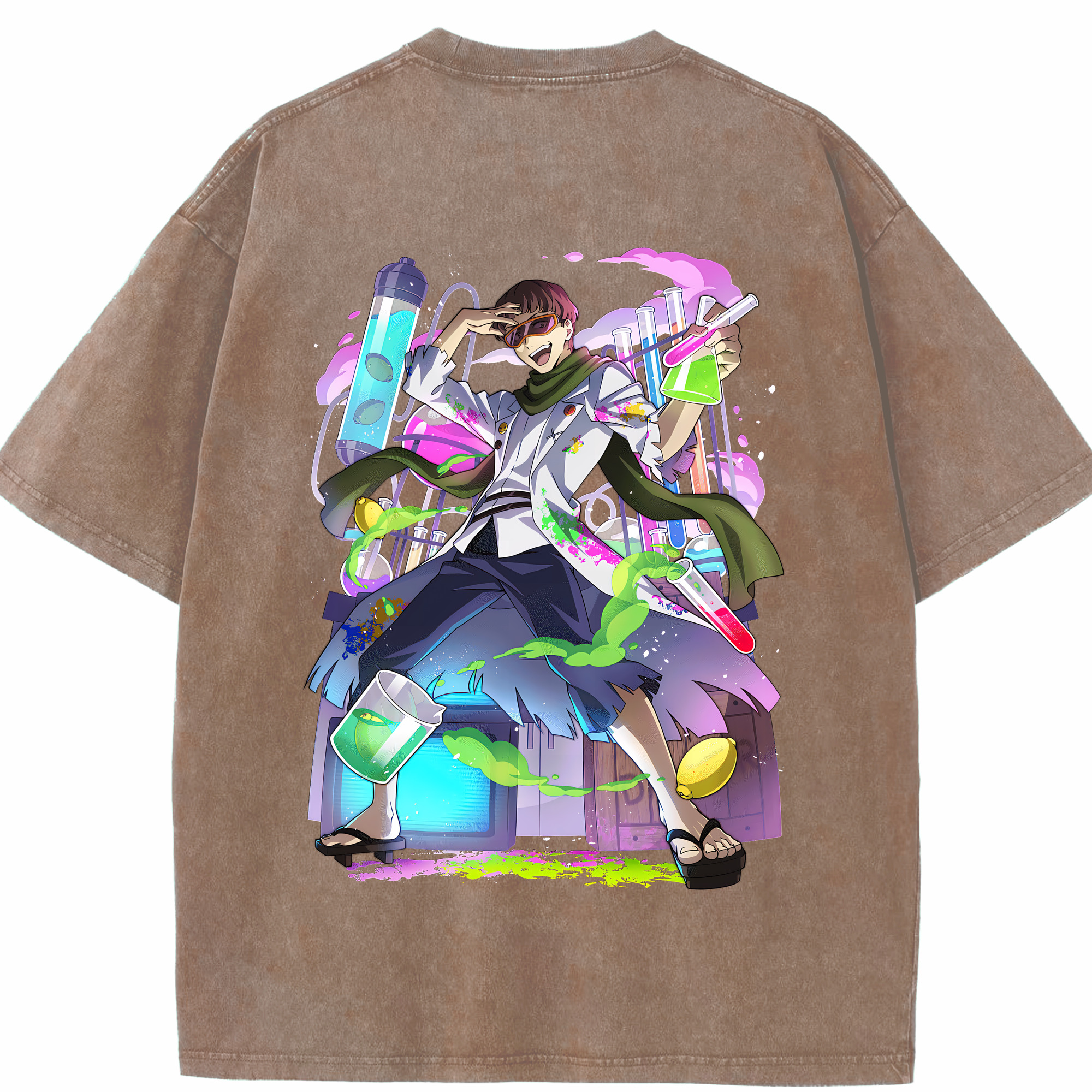 （画像用） 文豪ストレイドッグス Bungo Stray Dogs 綿100% ヴィンテージ風 半袖Tシャツ（背面プリント）