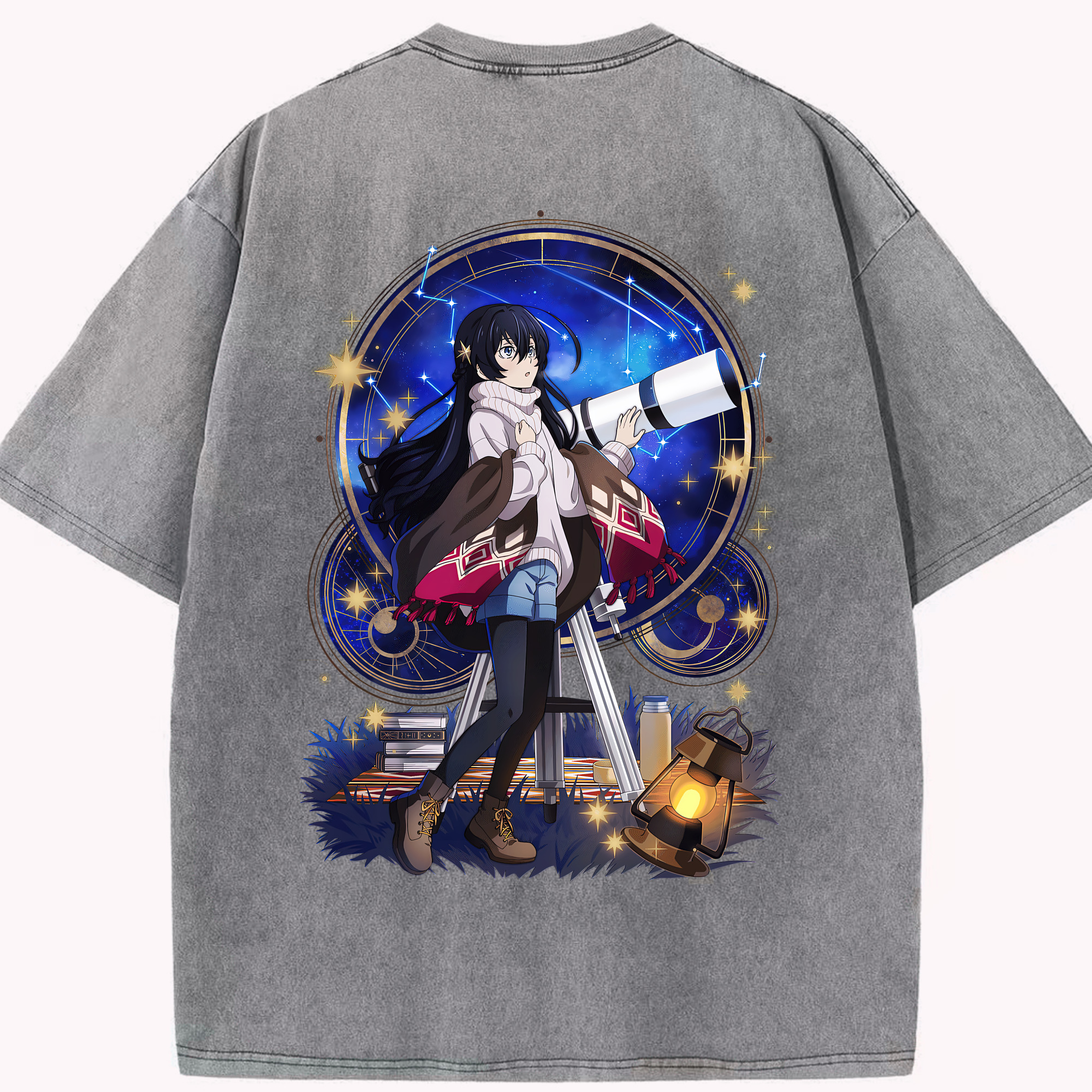 （画像用） 文豪ストレイドッグス Bungo Stray Dogs 綿100% ヴィンテージ風 半袖Tシャツ（背面プリント）