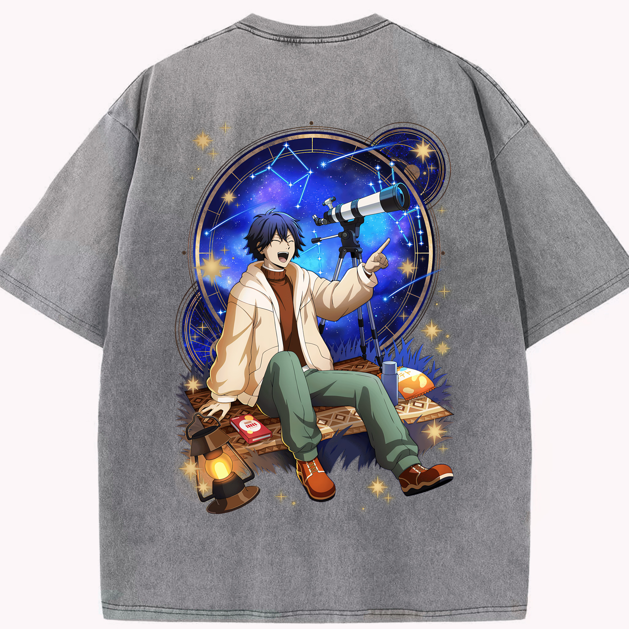 （画像用） 文豪ストレイドッグス Bungo Stray Dogs 綿100% ヴィンテージ風 半袖Tシャツ（背面プリント）