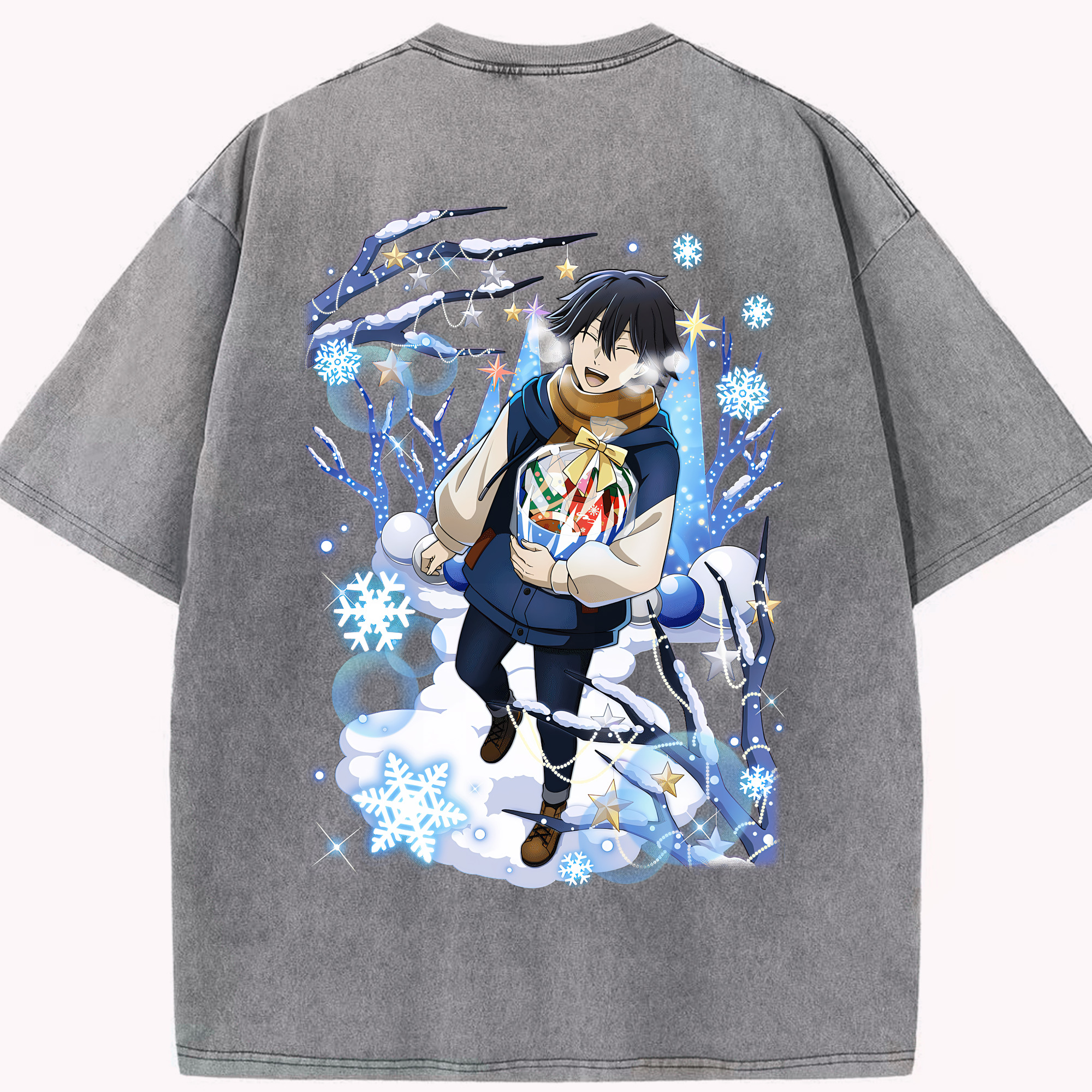 （画像用） 文豪ストレイドッグス Bungo Stray Dogs 綿100% ヴィンテージ風 半袖Tシャツ（背面プリント）