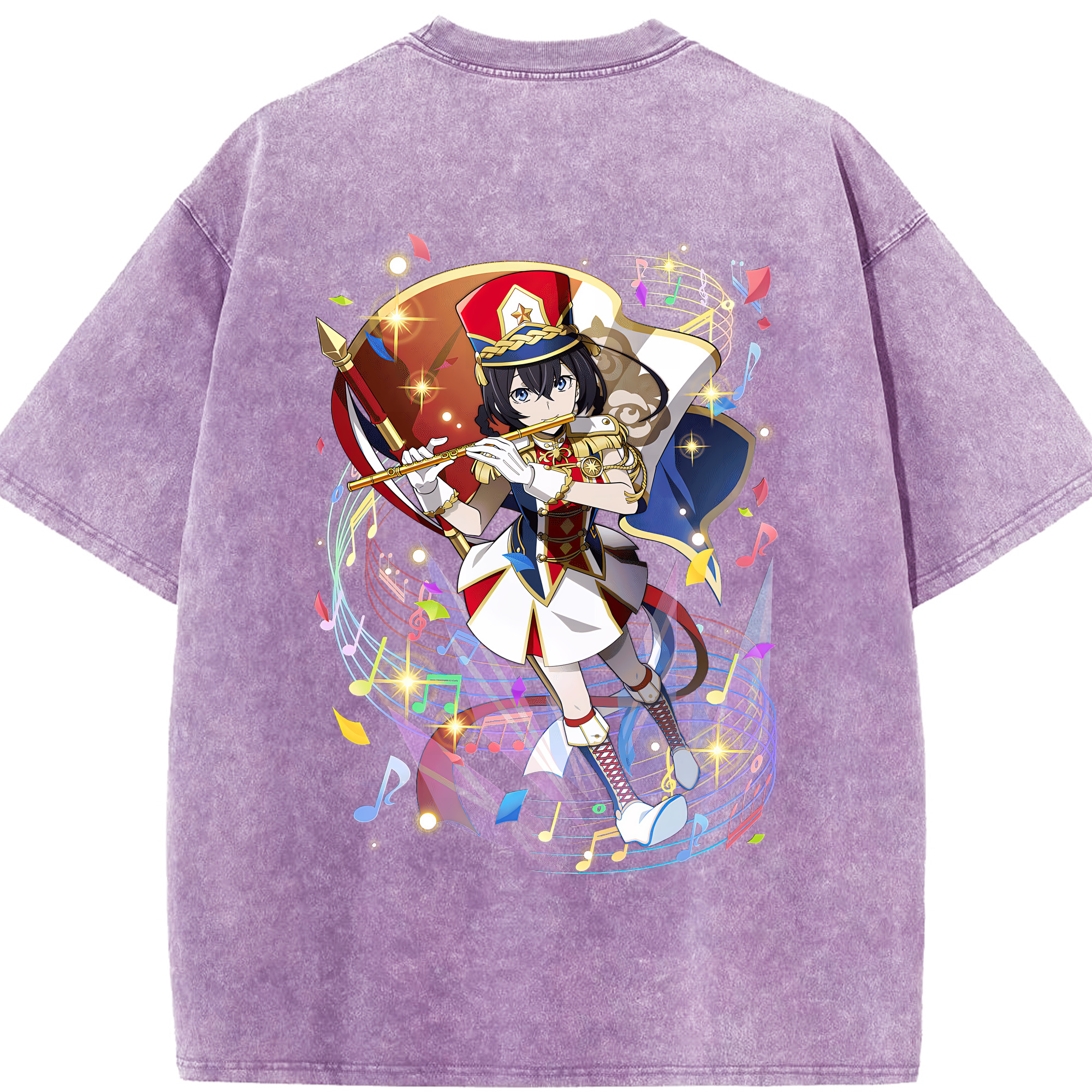 （画像用） 文豪ストレイドッグス Bungo Stray Dogs 綿100% ヴィンテージ風 半袖Tシャツ（背面プリント）