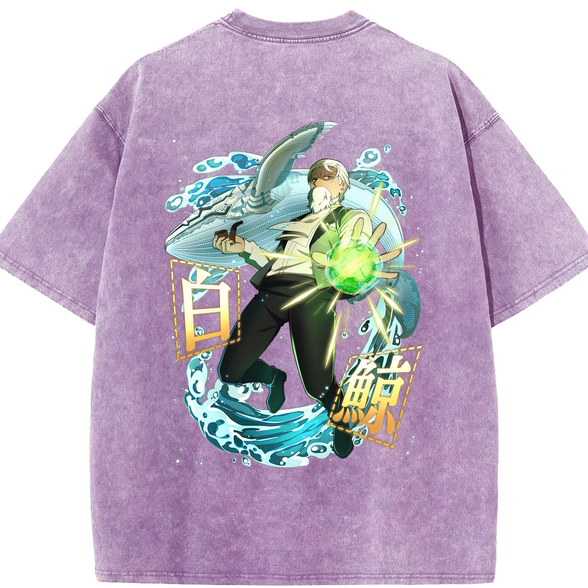 （画像用） 文豪ストレイドッグス Bungo Stray Dogs 綿100% ヴィンテージ風 半袖Tシャツ（背面プリント）