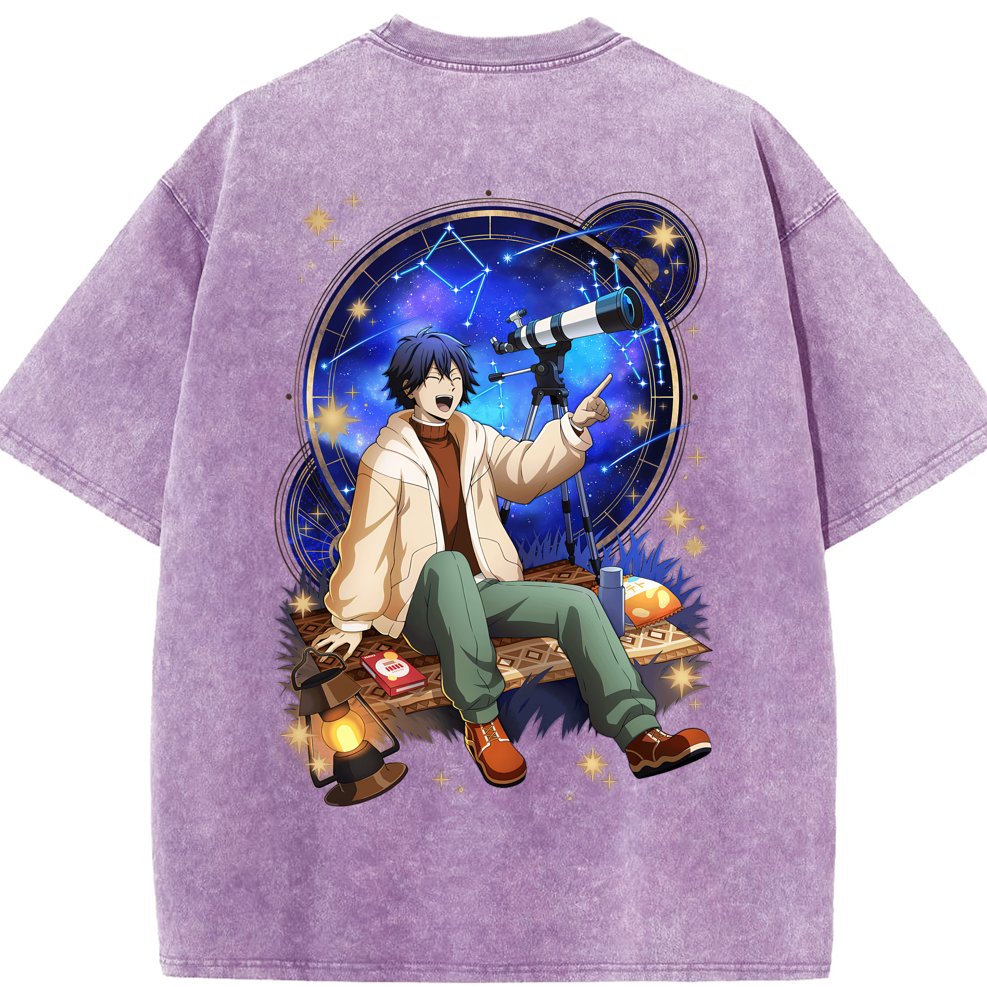 （画像用） 文豪ストレイドッグス Bungo Stray Dogs 綿100% ヴィンテージ風 半袖Tシャツ（背面プリント）