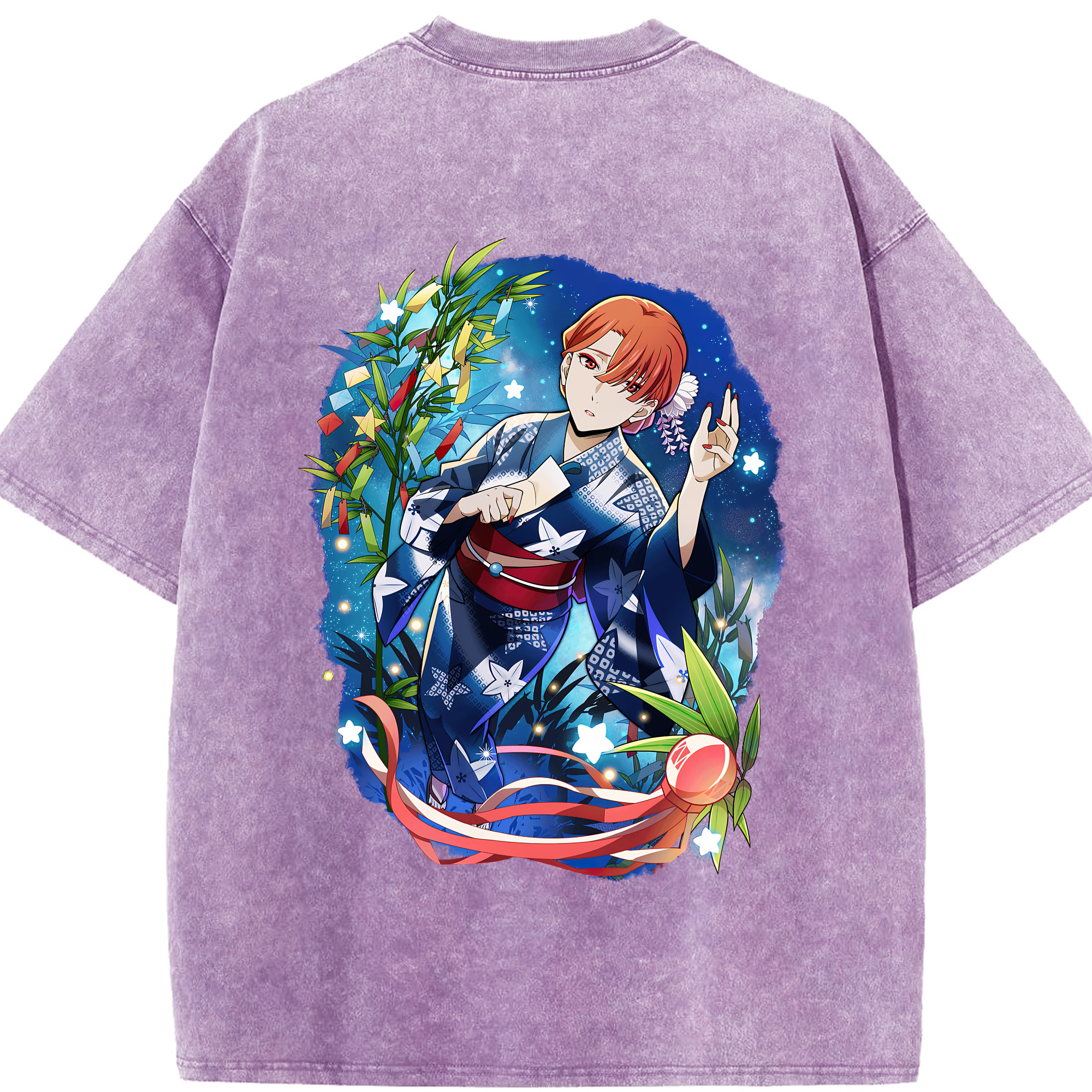 （画像用） 文豪ストレイドッグス Bungo Stray Dogs 綿100% ヴィンテージ風 半袖Tシャツ（背面プリント）