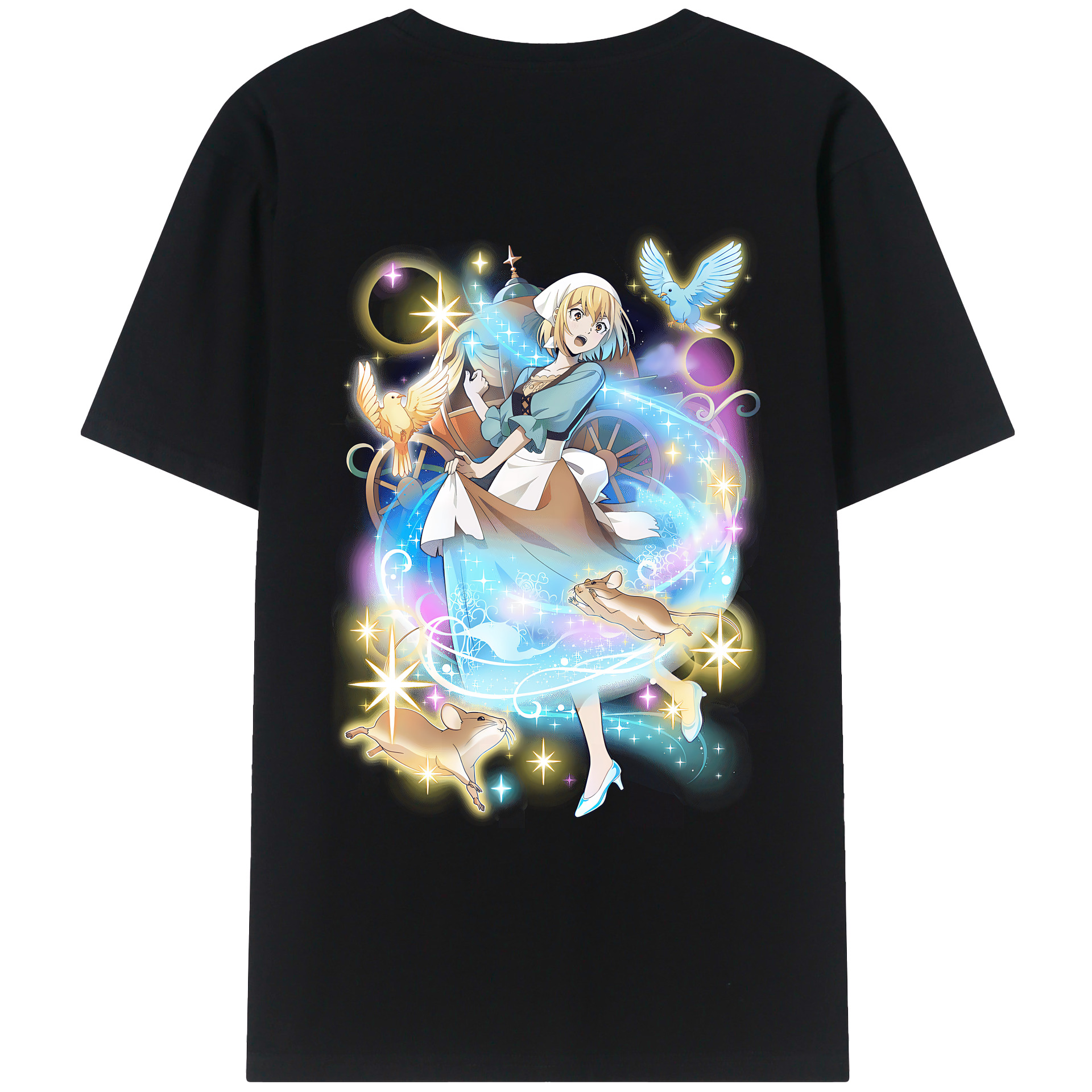 （画像用） 文豪ストレイドッグス Bungo Stray Dogs 綿100％ メンズ半袖Tシャツ（バックプリント） 通気性