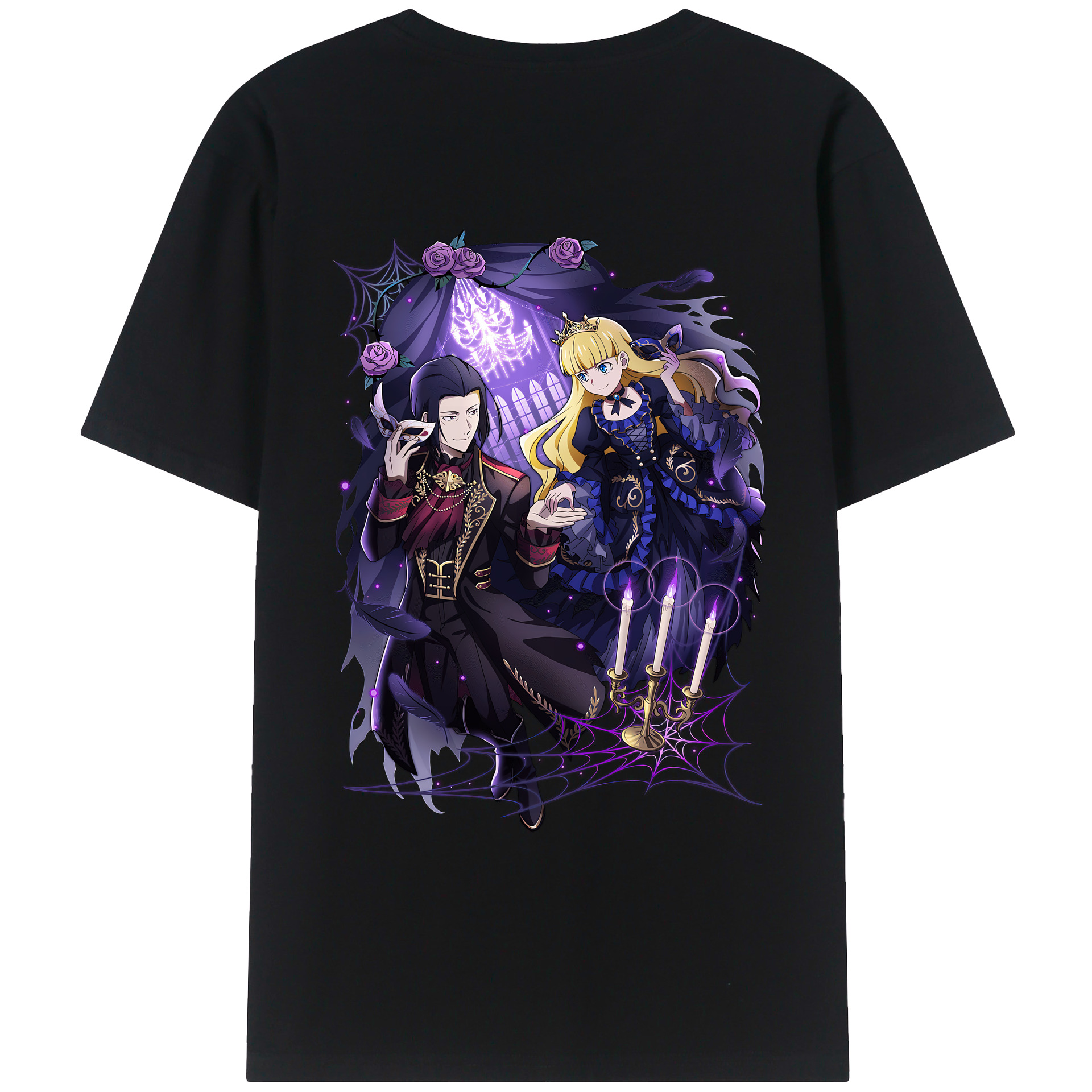 （画像用） 文豪ストレイドッグス Bungo Stray Dogs 綿100％ メンズ半袖Tシャツ（バックプリント） 通気性