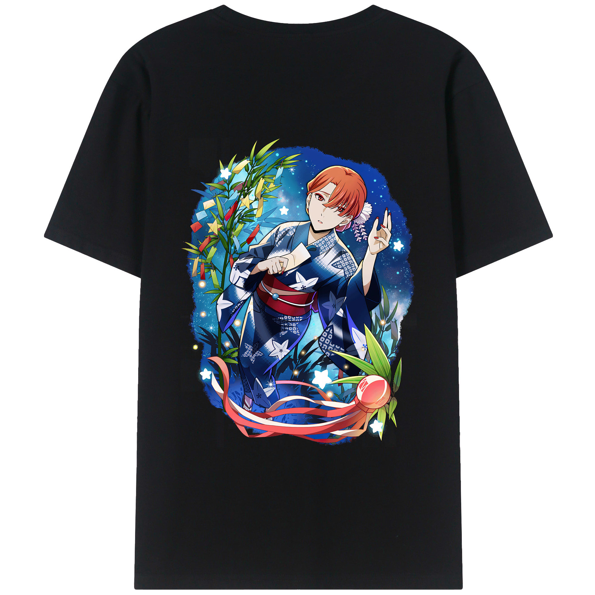 （画像用） 文豪ストレイドッグス Bungo Stray Dogs 綿100％ メンズ半袖Tシャツ（バックプリント） 通気性