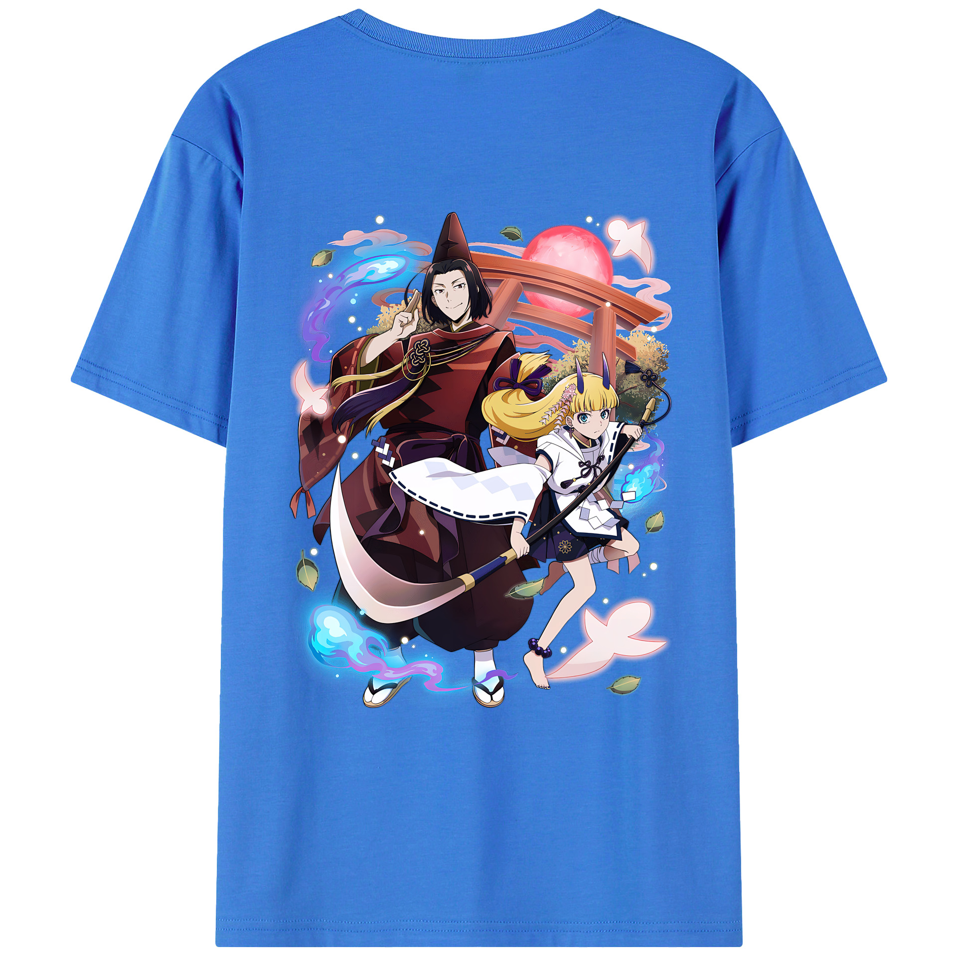 （画像用） 文豪ストレイドッグス Bungo Stray Dogs 綿100％ メンズ半袖Tシャツ（バックプリント） 通気性