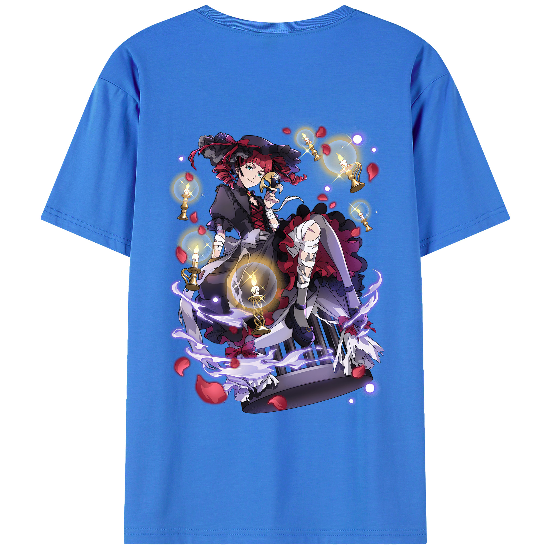 （画像用） 文豪ストレイドッグス Bungo Stray Dogs 綿100％ メンズ半袖Tシャツ（バックプリント） 通気性