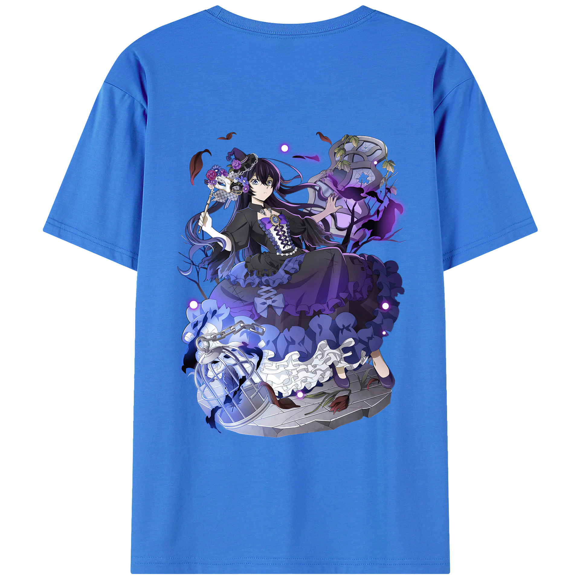 （画像用） 文豪ストレイドッグス Bungo Stray Dogs 綿100％ メンズ半袖Tシャツ（バックプリント） 通気性