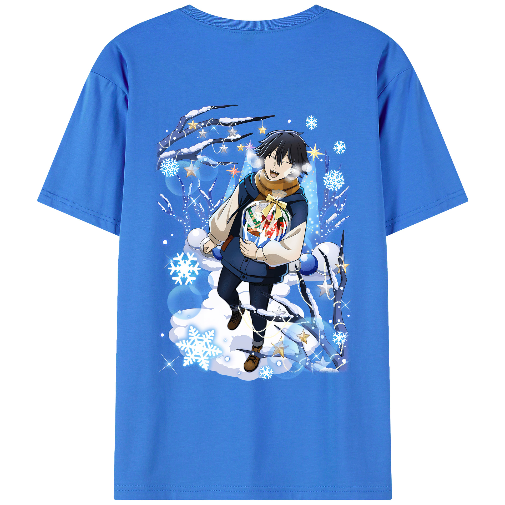 （画像用） 文豪ストレイドッグス Bungo Stray Dogs 綿100％ メンズ半袖Tシャツ（バックプリント） 通気性