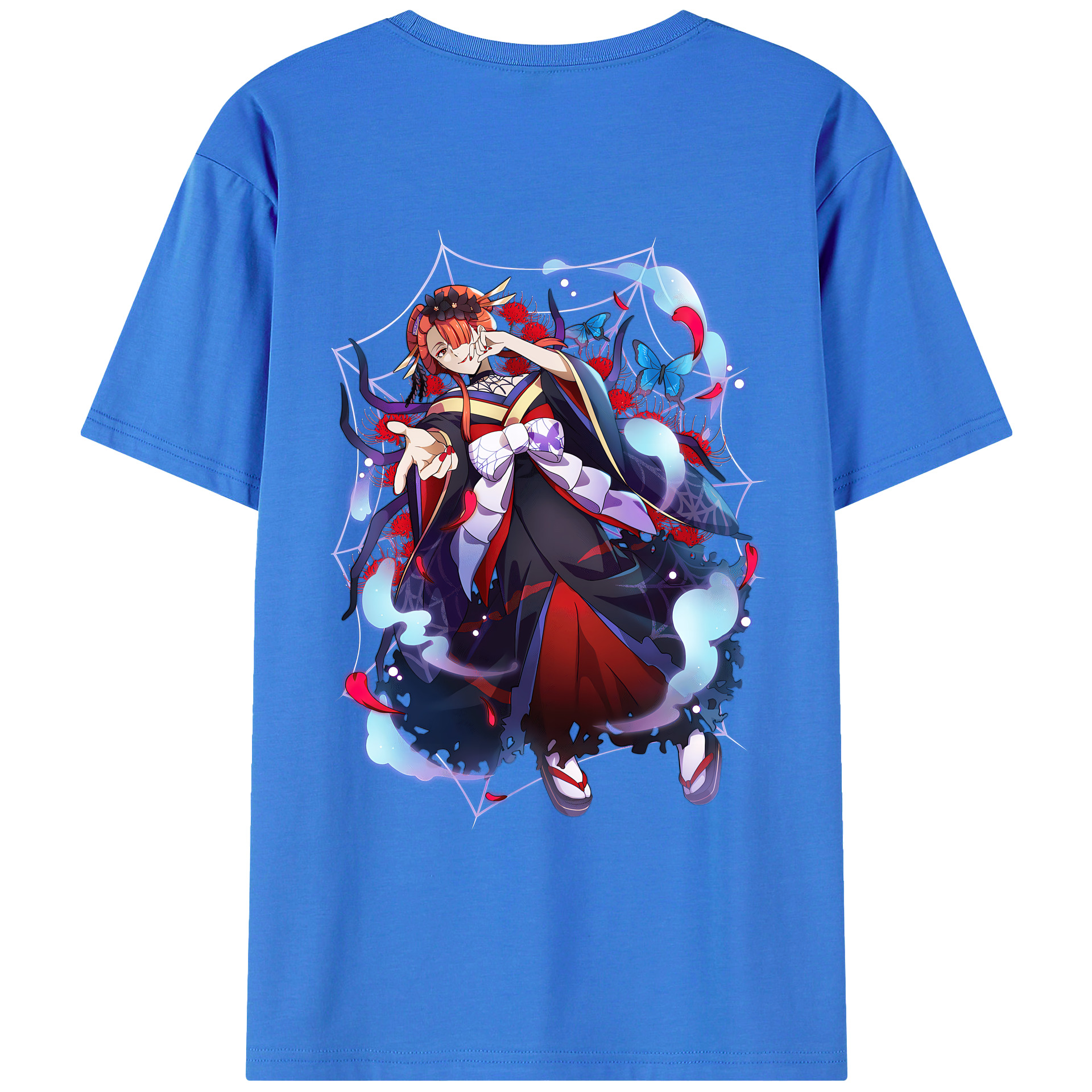 （画像用） 文豪ストレイドッグス Bungo Stray Dogs 綿100％ メンズ半袖Tシャツ（バックプリント） 通気性