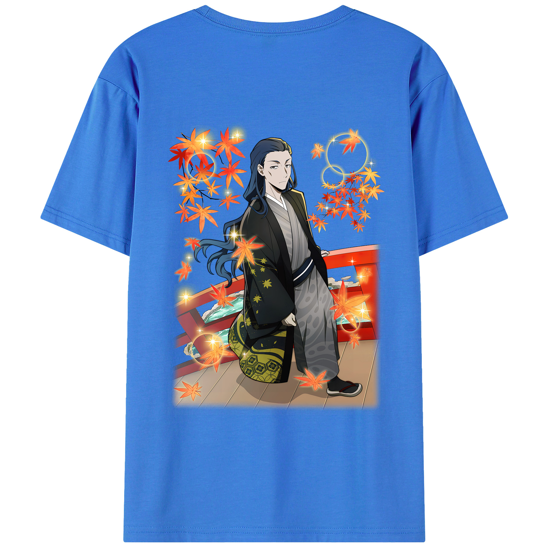 （画像用） 文豪ストレイドッグス Bungo Stray Dogs 綿100％ メンズ半袖Tシャツ（バックプリント） 通気性