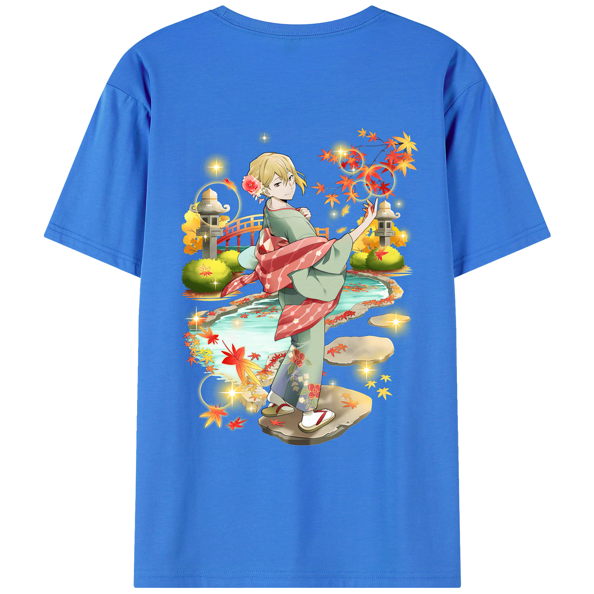 （画像用） 文豪ストレイドッグス Bungo Stray Dogs 綿100％ メンズ半袖Tシャツ（バックプリント） 通気性