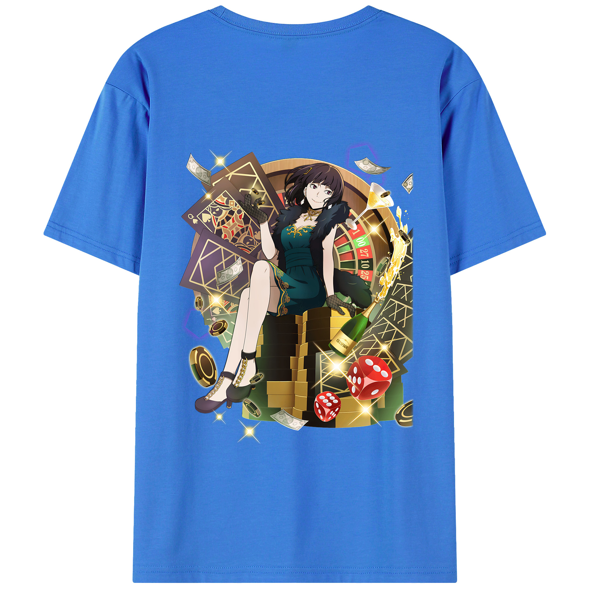 （画像用） 文豪ストレイドッグス Bungo Stray Dogs 綿100％ メンズ半袖Tシャツ（バックプリント） 通気性