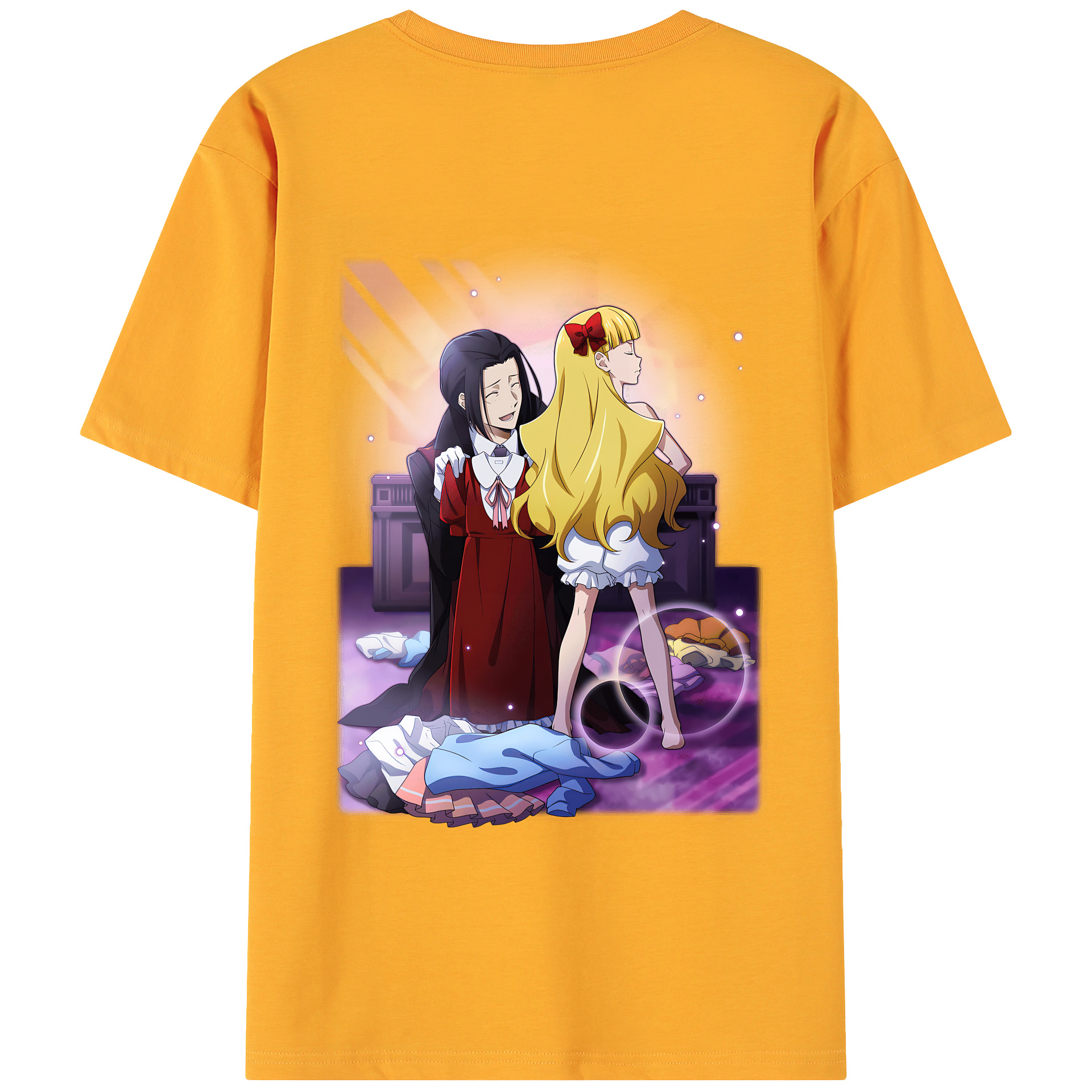 （画像用） 文豪ストレイドッグス Bungo Stray Dogs 綿100％ メンズ半袖Tシャツ（バックプリント） 通気性