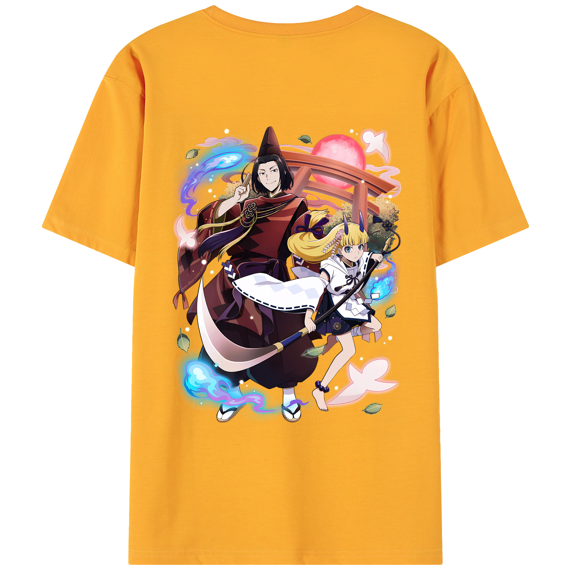 （画像用） 文豪ストレイドッグス Bungo Stray Dogs 綿100％ メンズ半袖Tシャツ（バックプリント） 通気性