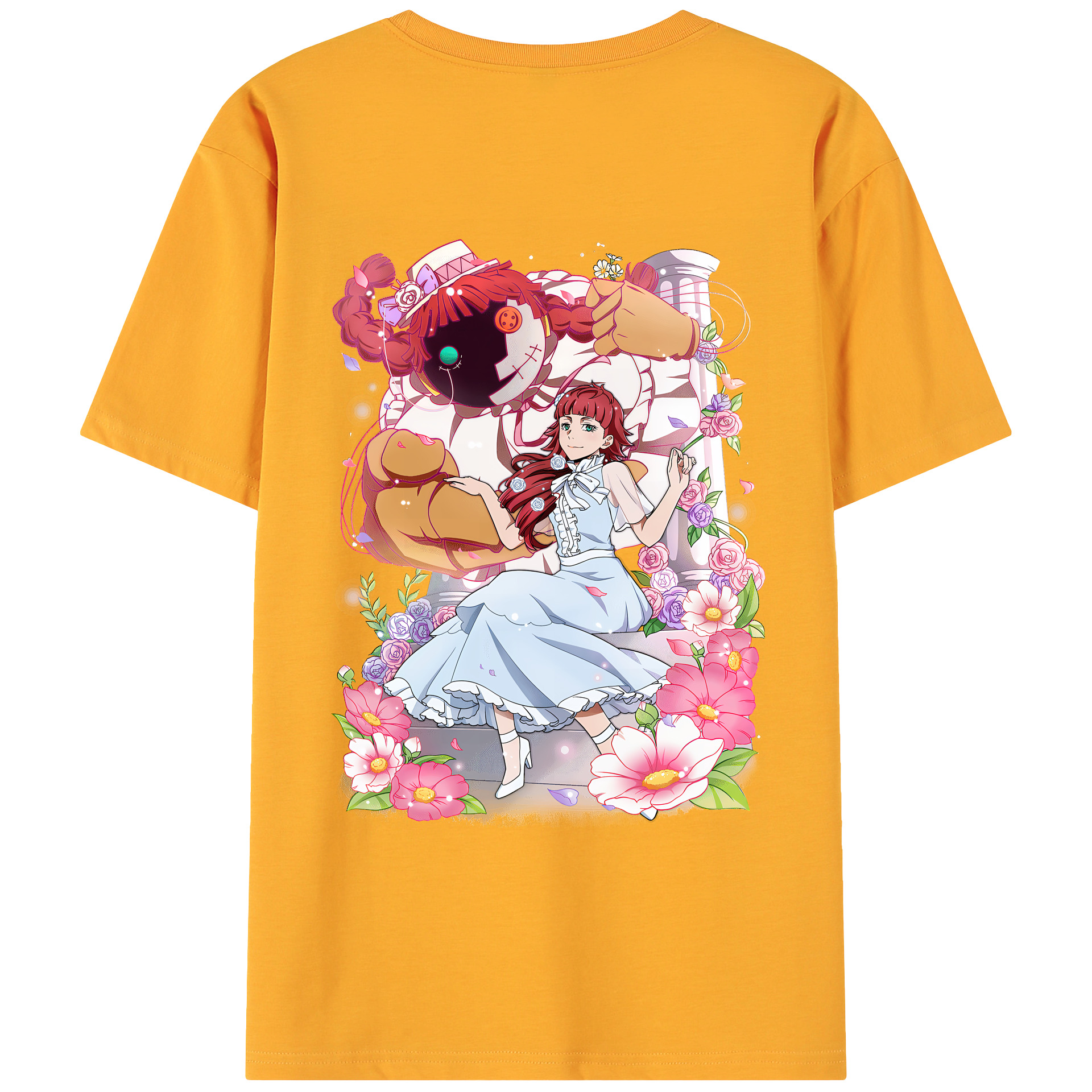 （画像用） 文豪ストレイドッグス Bungo Stray Dogs 綿100％ メンズ半袖Tシャツ（バックプリント） 通気性