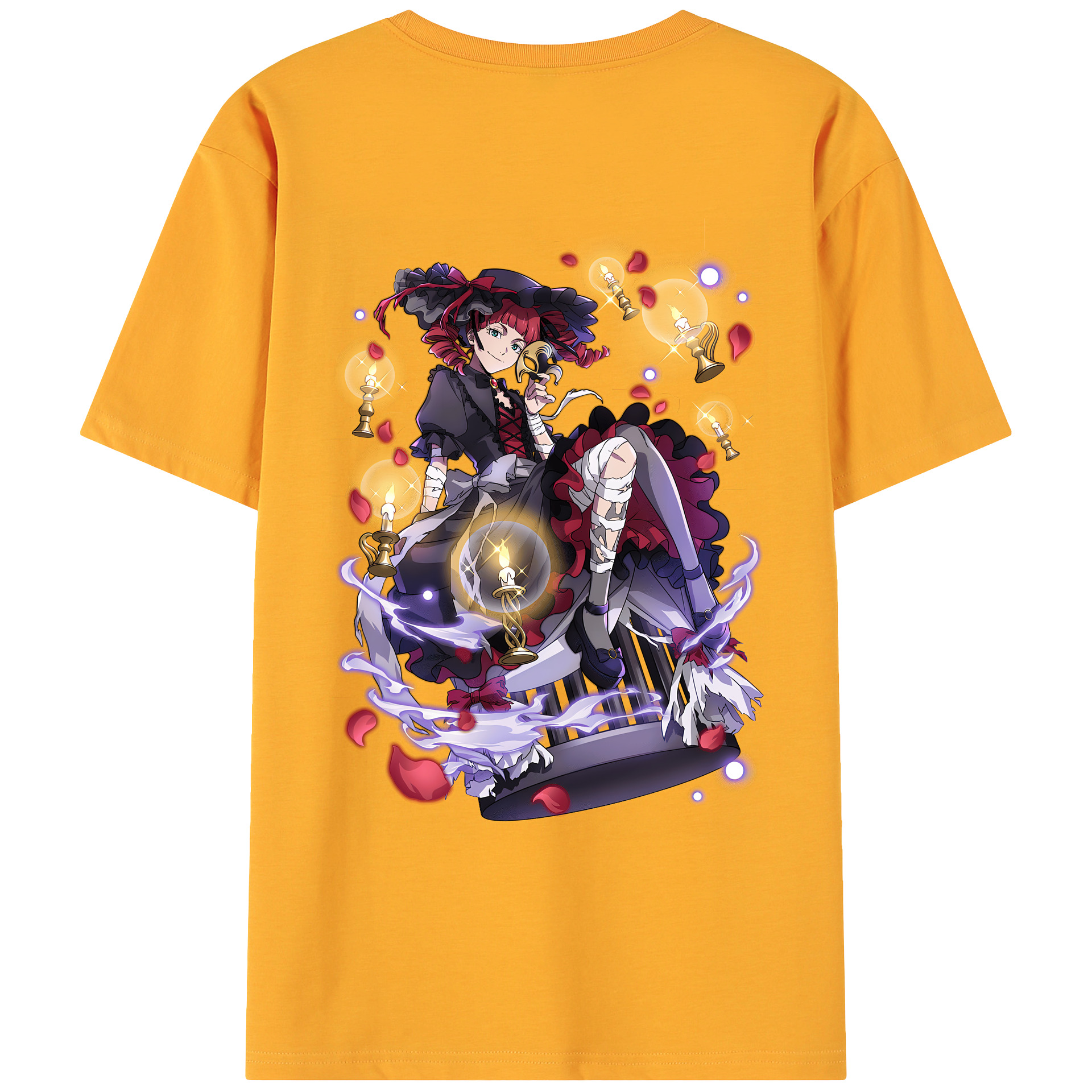 （画像用） 文豪ストレイドッグス Bungo Stray Dogs 綿100％ メンズ半袖Tシャツ（バックプリント） 通気性