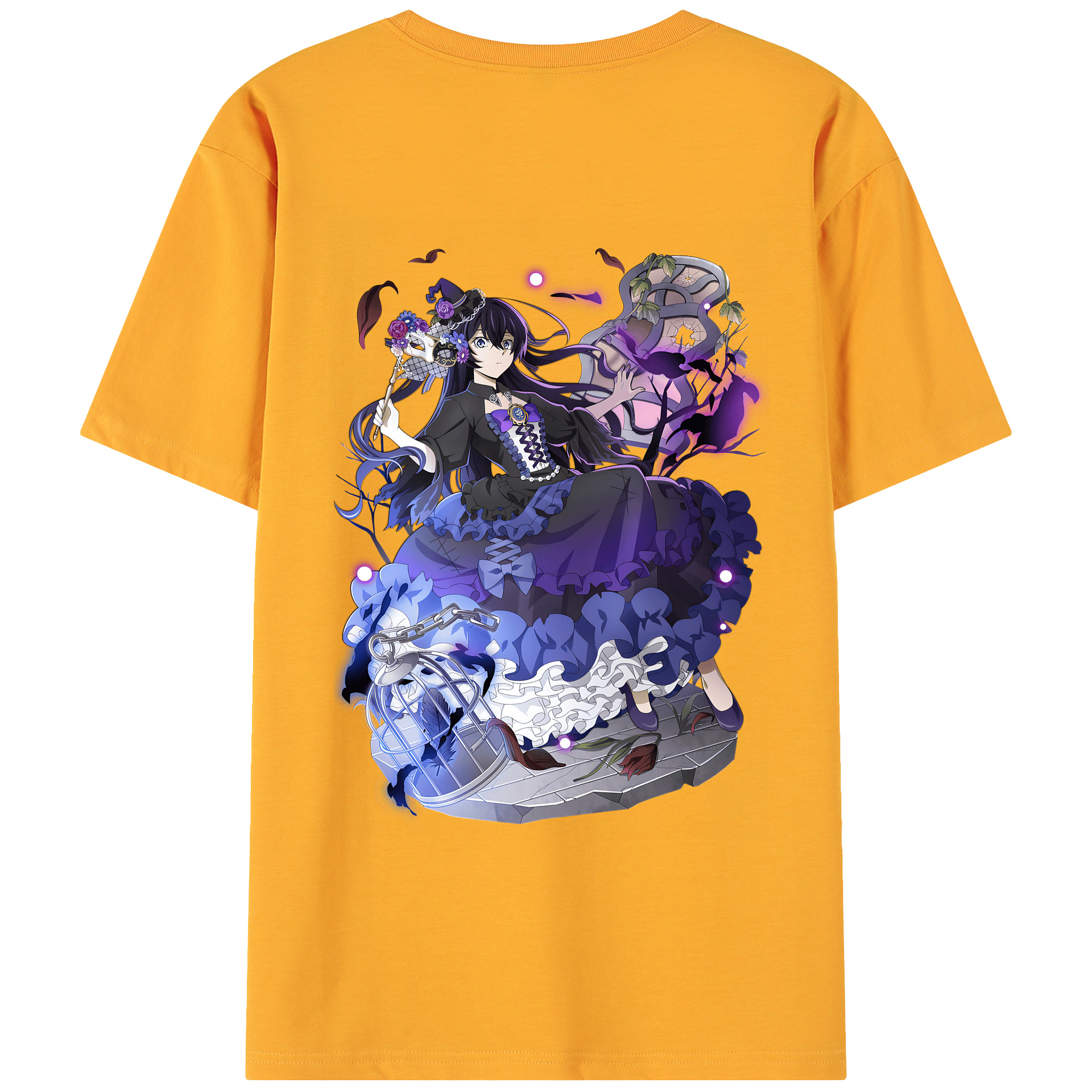 （画像用） 文豪ストレイドッグス Bungo Stray Dogs 綿100％ メンズ半袖Tシャツ（バックプリント） 通気性