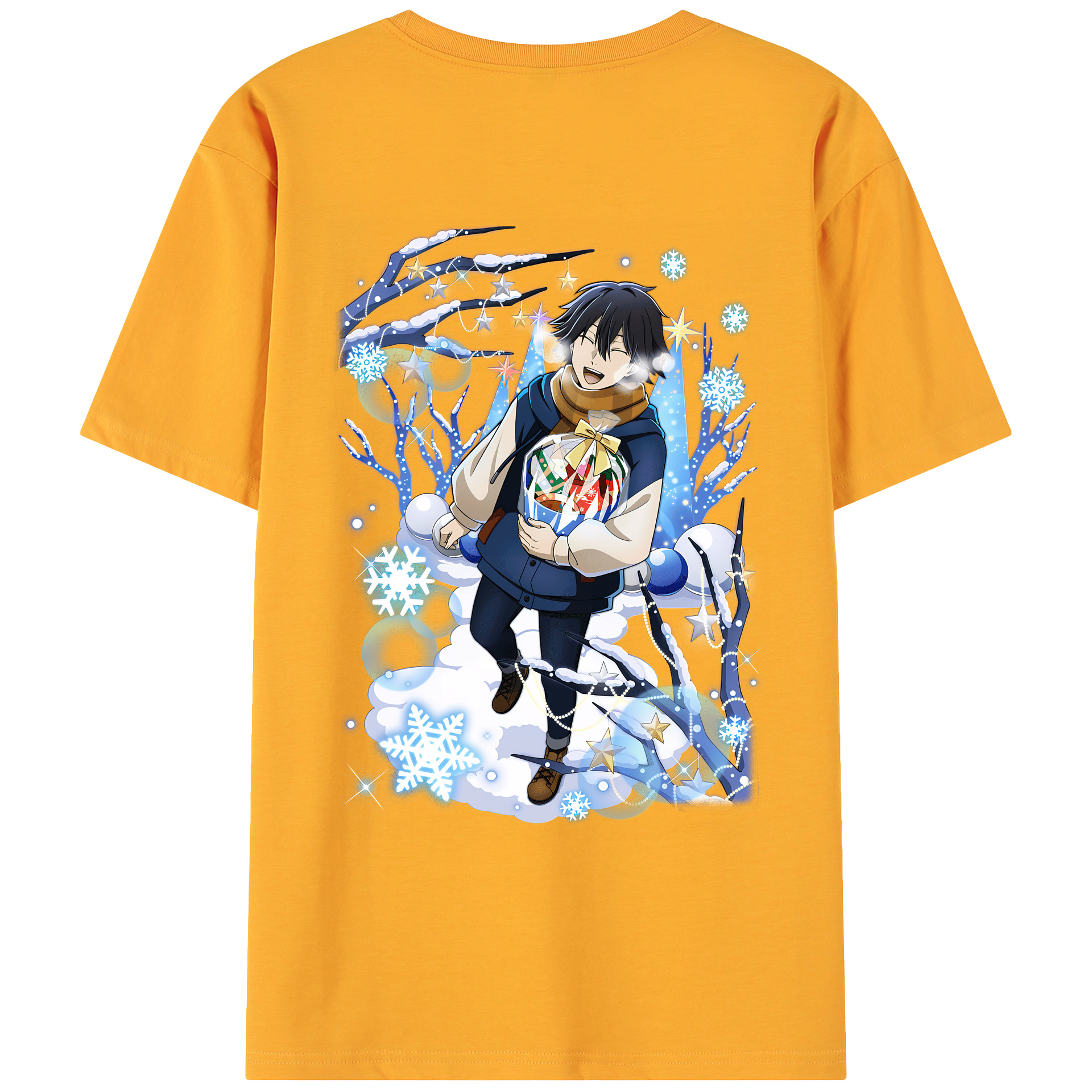（画像用） 文豪ストレイドッグス Bungo Stray Dogs 綿100％ メンズ半袖Tシャツ（バックプリント） 通気性