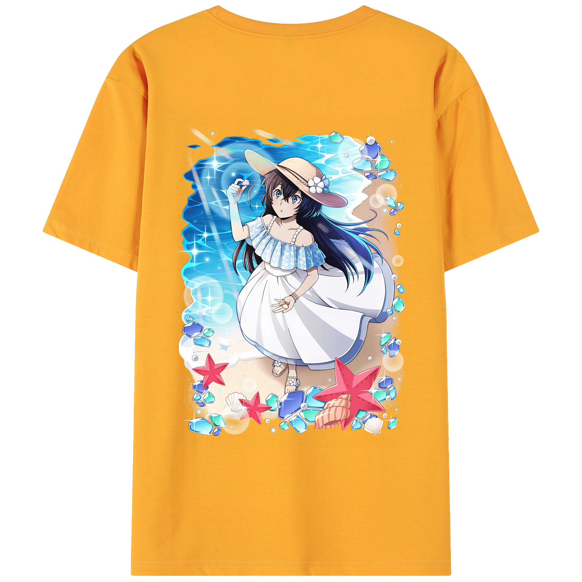 （画像用） 文豪ストレイドッグス Bungo Stray Dogs 綿100％ メンズ半袖Tシャツ（バックプリント） 通気性