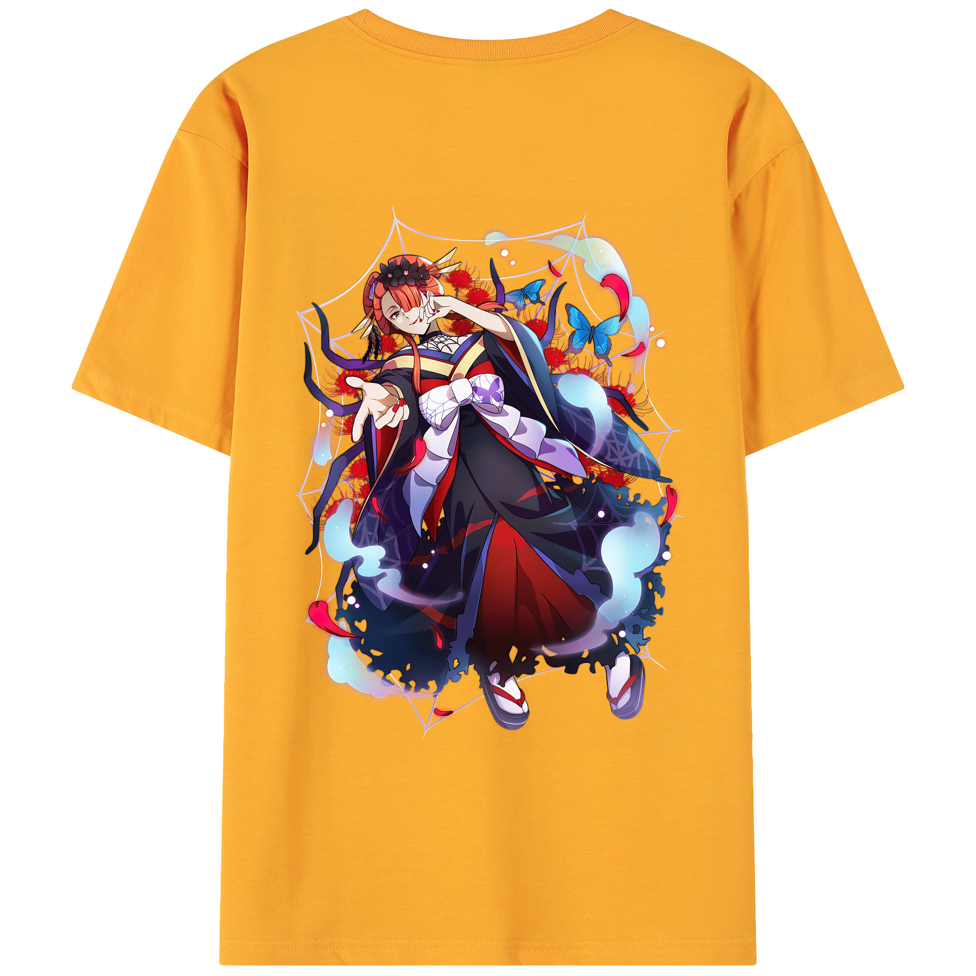 （画像用） 文豪ストレイドッグス Bungo Stray Dogs 綿100％ メンズ半袖Tシャツ（バックプリント） 通気性