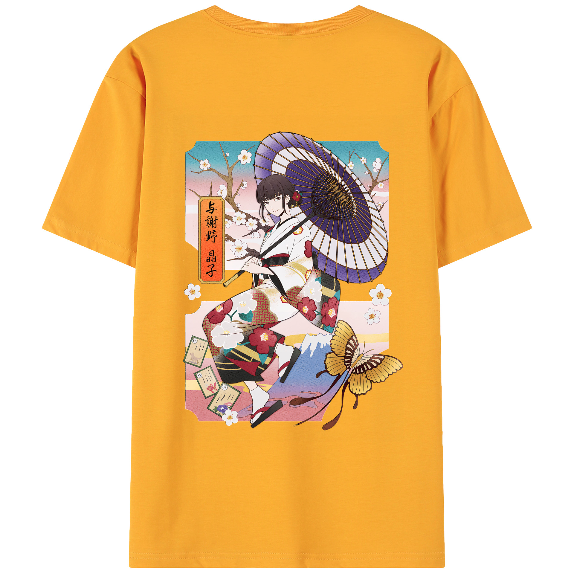 （画像用） 文豪ストレイドッグス Bungo Stray Dogs 綿100％ メンズ半袖Tシャツ（バックプリント） 通気性