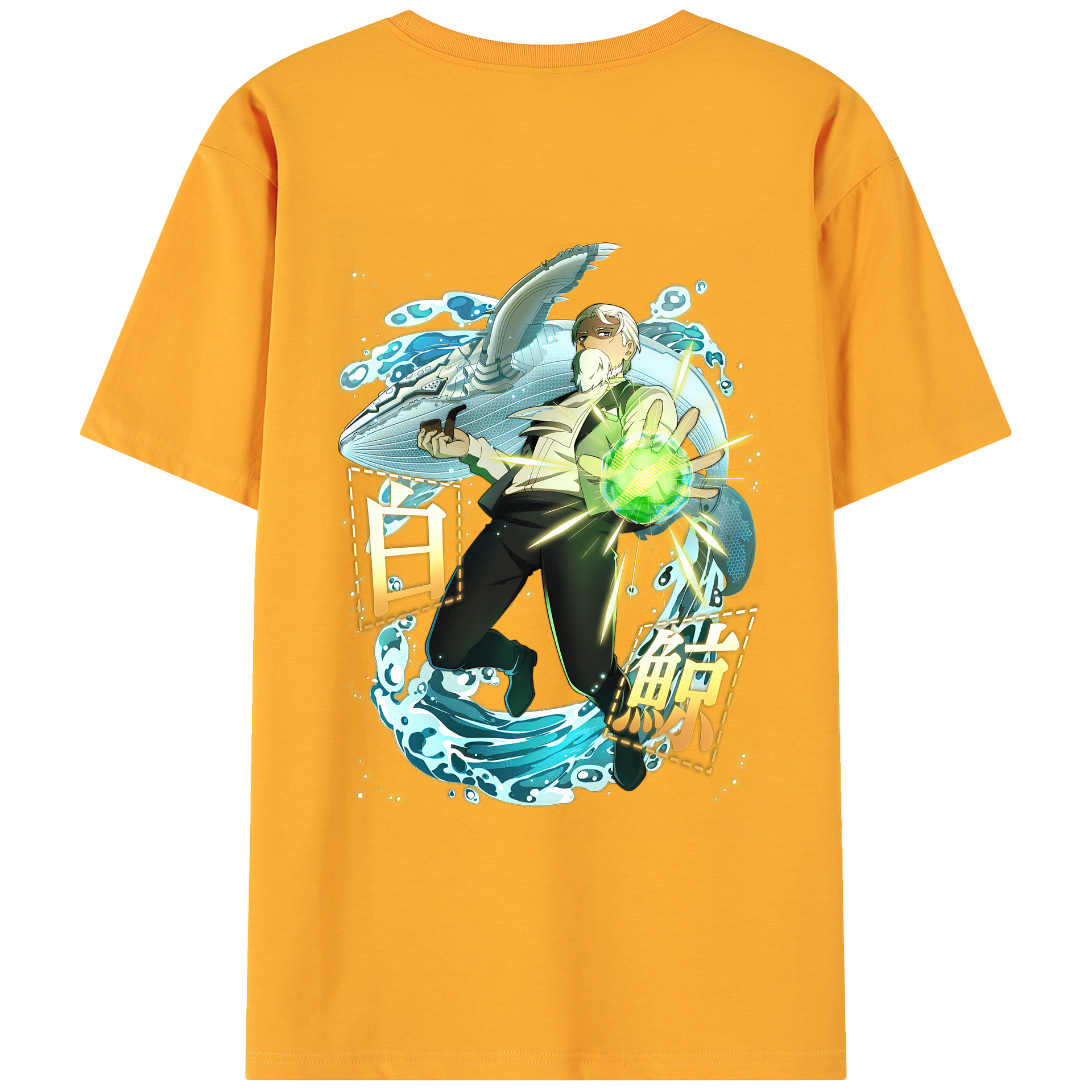 （画像用） 文豪ストレイドッグス Bungo Stray Dogs 綿100％ メンズ半袖Tシャツ（バックプリント） 通気性