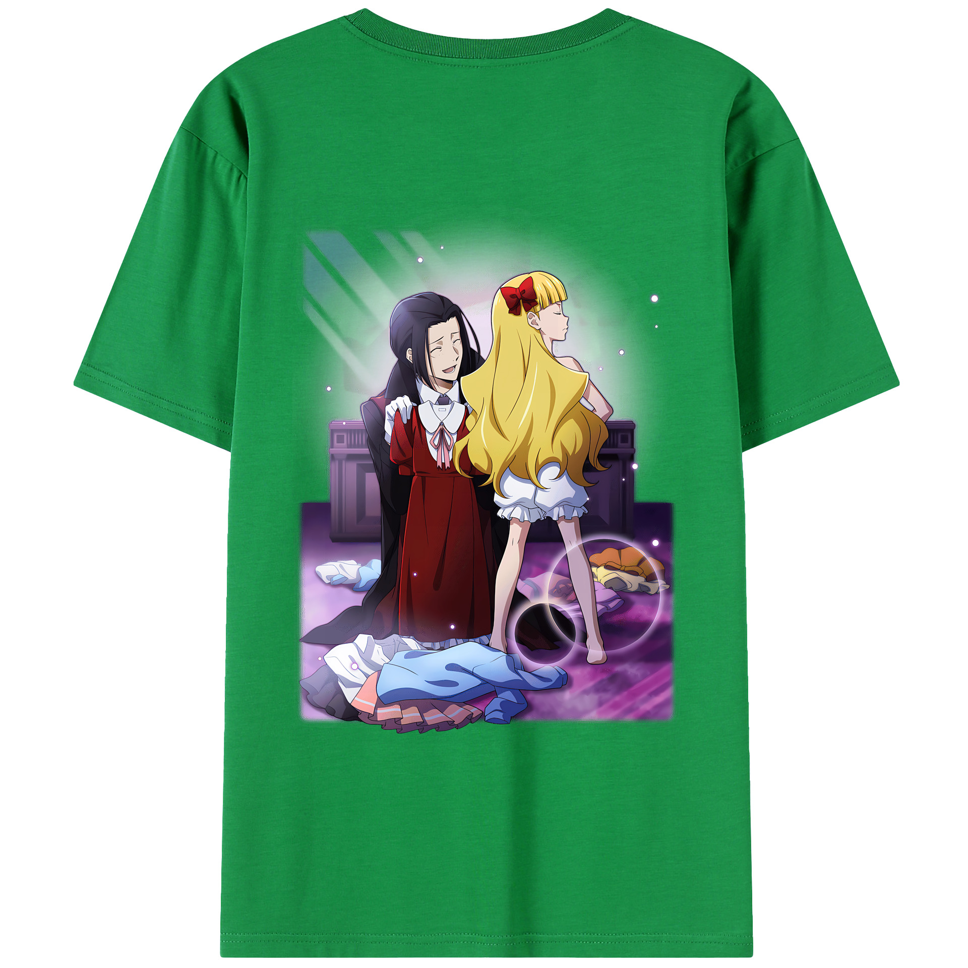 （画像用） 文豪ストレイドッグス Bungo Stray Dogs 綿100％ メンズ半袖Tシャツ（バックプリント） 通気性