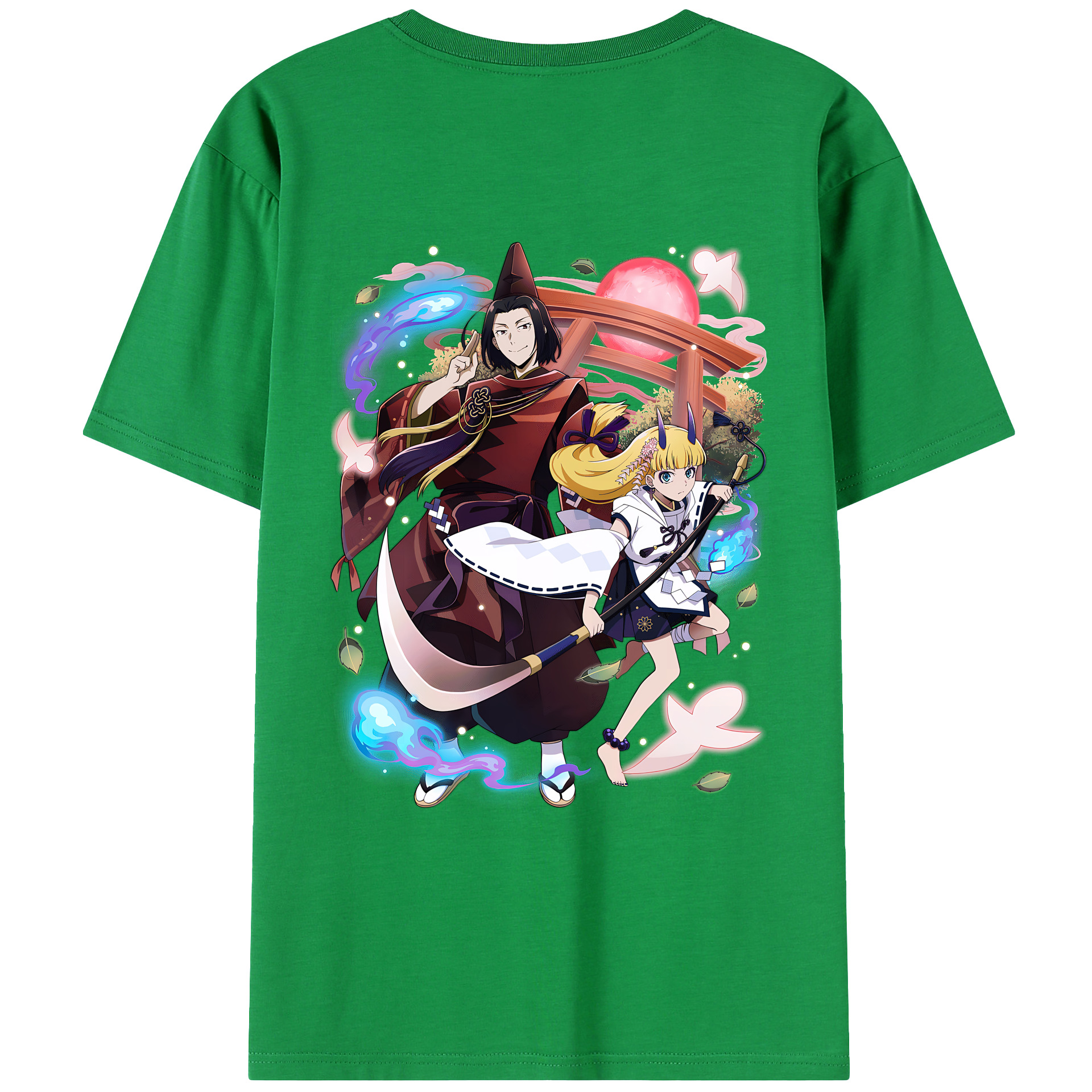 （画像用） 文豪ストレイドッグス Bungo Stray Dogs 綿100％ メンズ半袖Tシャツ（バックプリント） 通気性