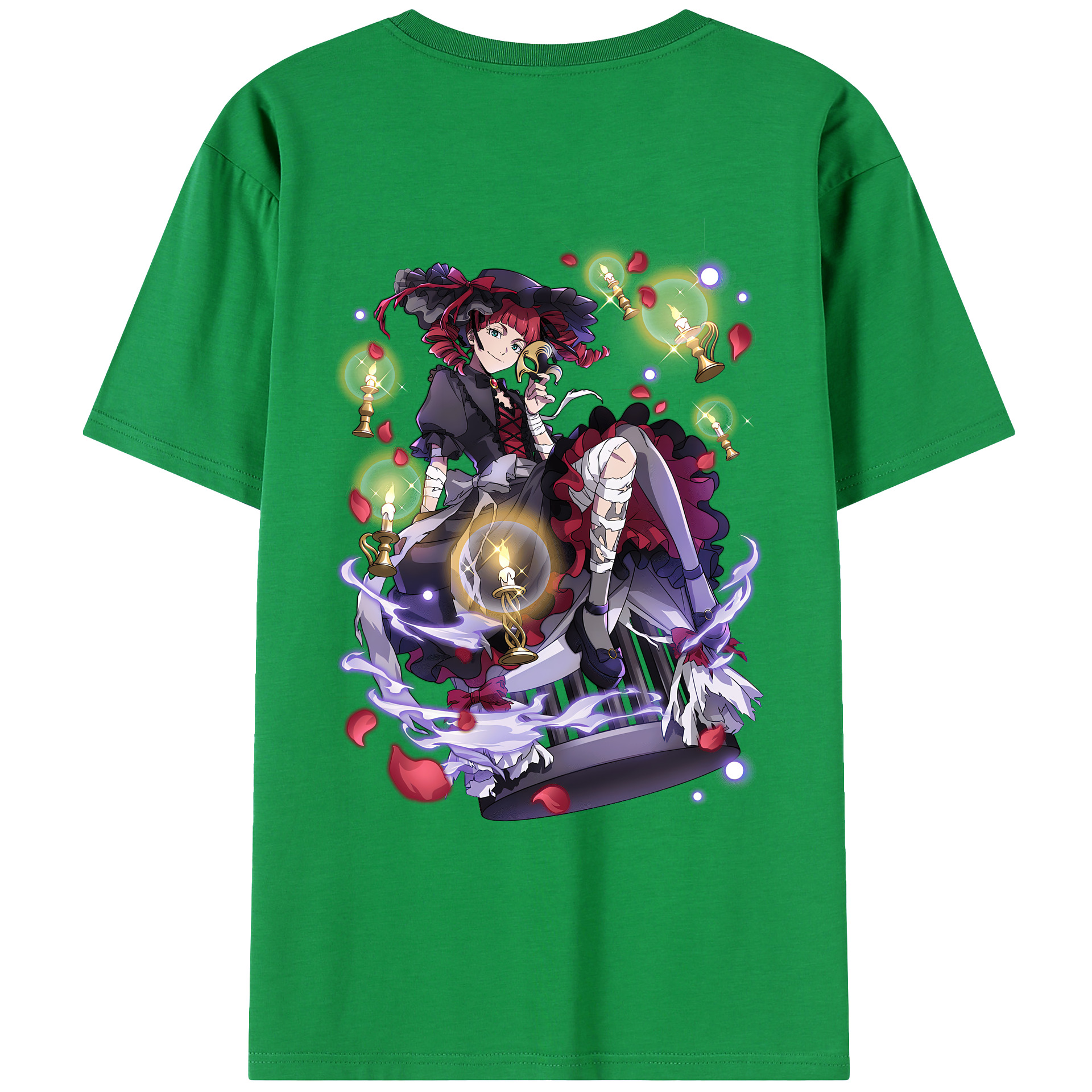 （画像用） 文豪ストレイドッグス Bungo Stray Dogs 綿100％ メンズ半袖Tシャツ（バックプリント） 通気性